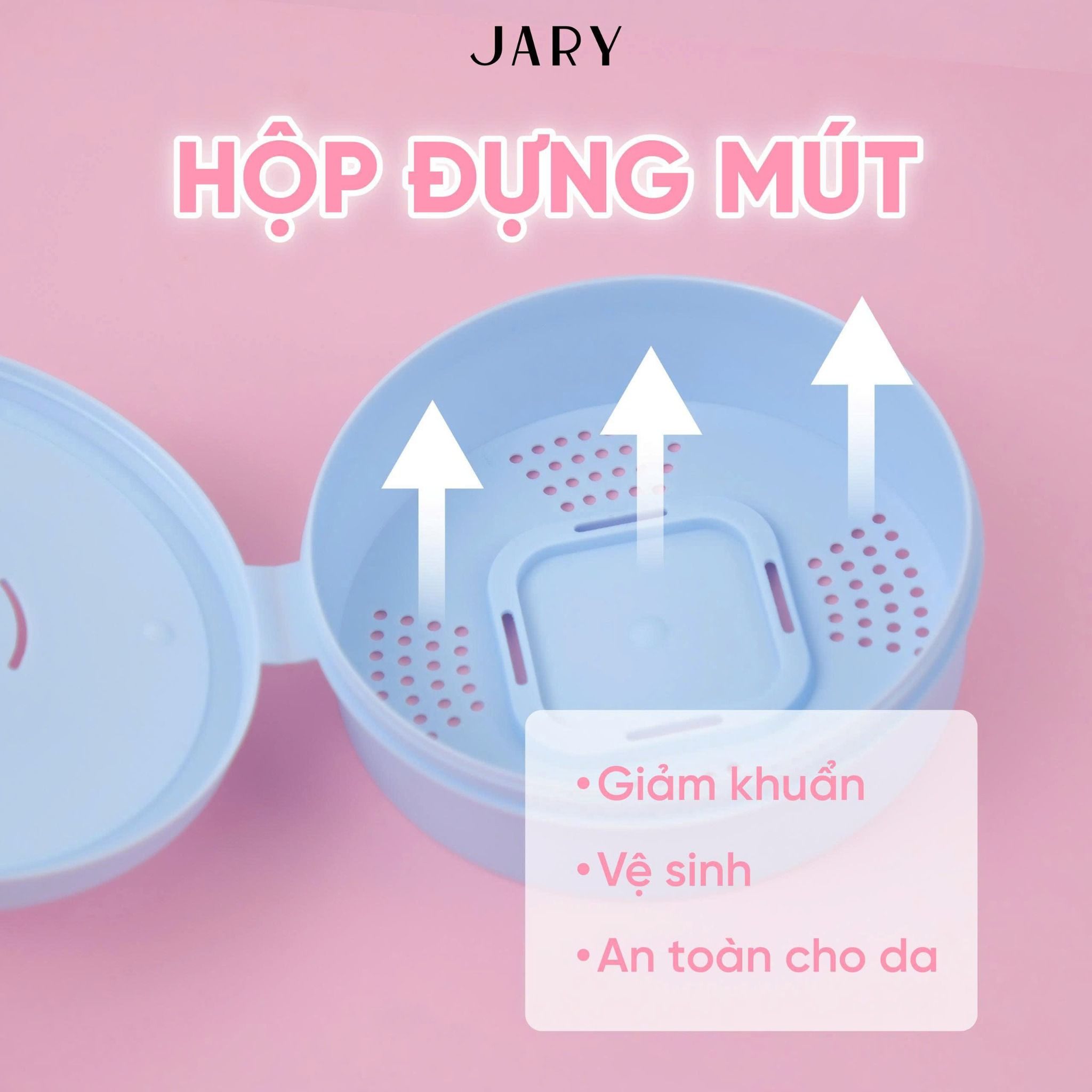 MÚT TÁN KEM NỀN DÀY JARY THICK FOUNDATION PUFF - HÌNH TAM GIÁC