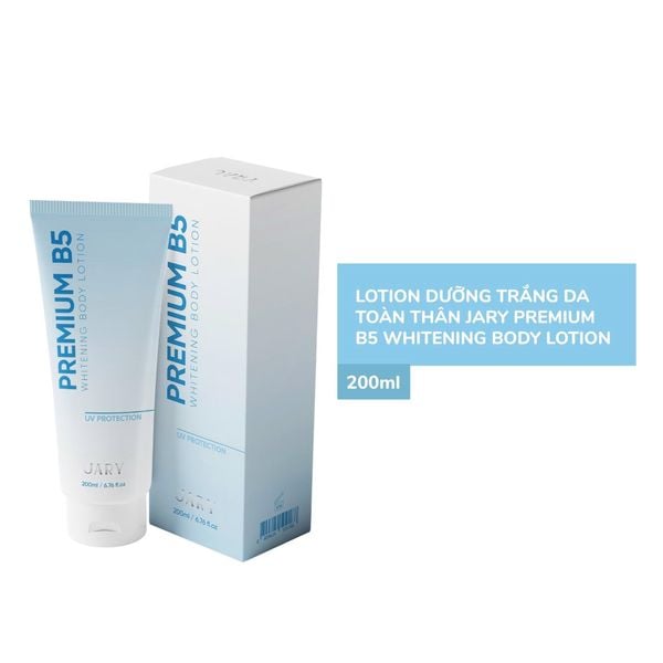 KEM DƯỠNG TRẮNG DA BODY B5 JARY PREMIUM B5 WHITENING BODY LOTION 200ML