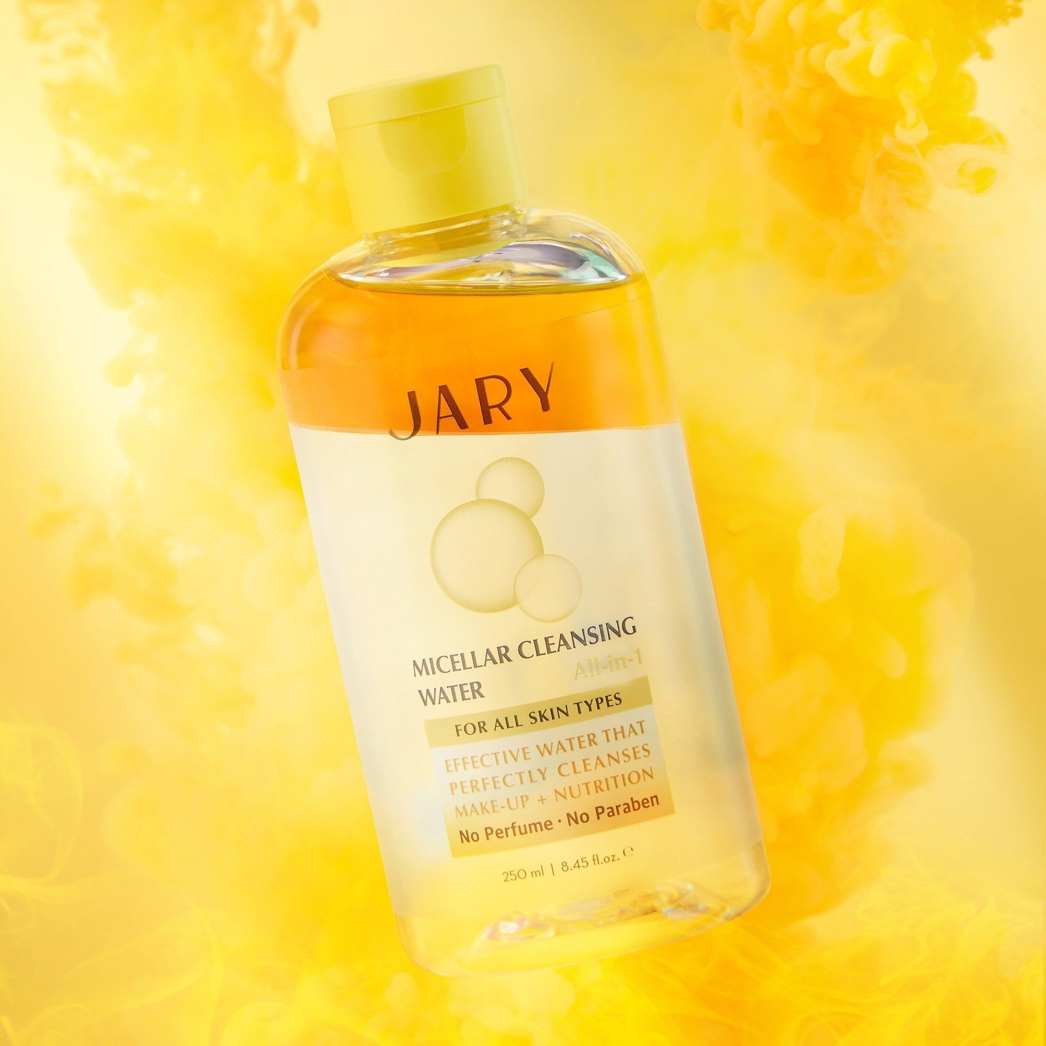 NƯỚC TẨY TRANG JARY MICELLAR CLEANSING WATER MÀU VÀNG - DÀNH CHO MỌI LOẠI DA, DA MAKE-UP