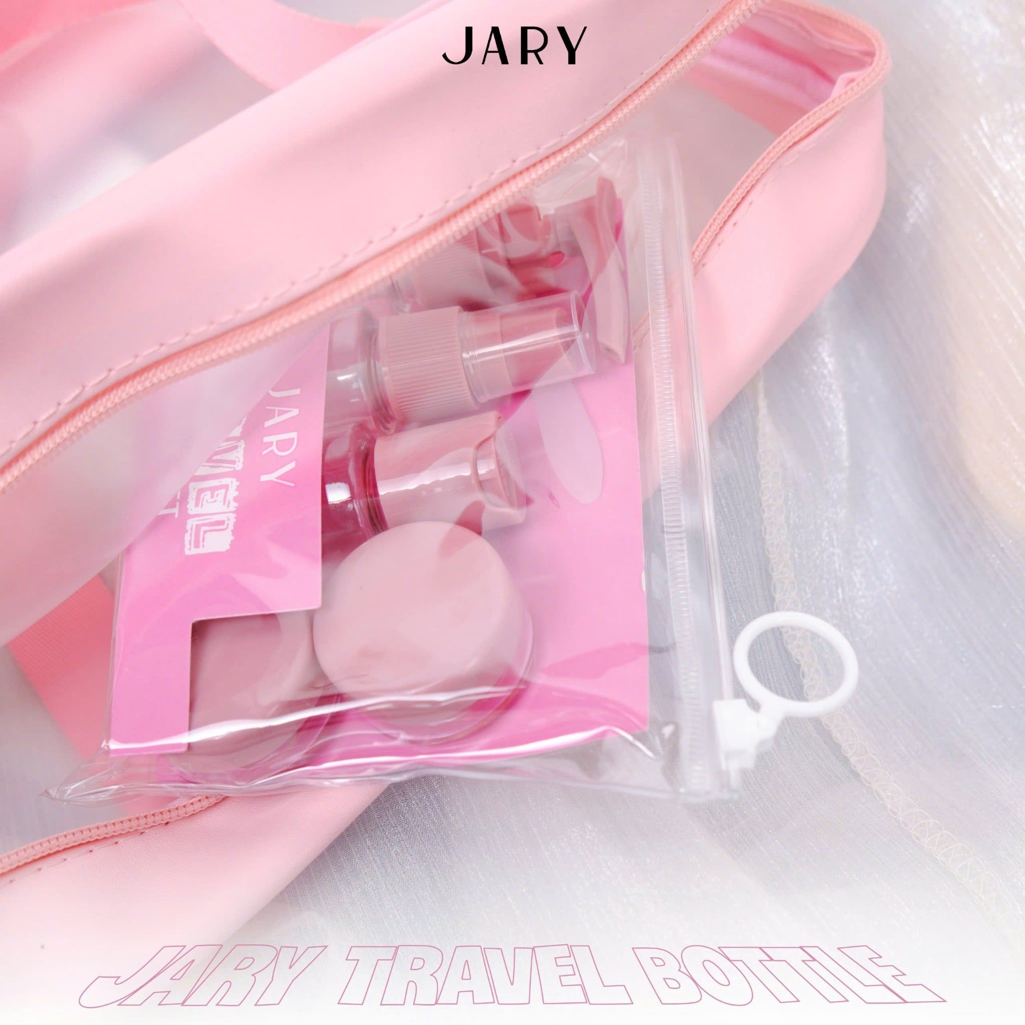 BỘ CHAI LỌ CHIẾT MỸ PHẨM JARY TRAVEL BOTTLE SET - 01 - MÀU HỒNG
