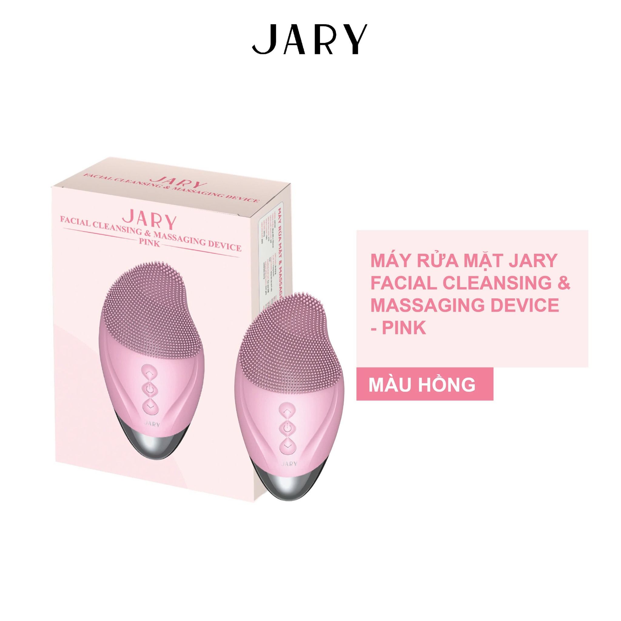 MÁY RỬA MẶT JARY FACIAL CLEANSING & MASSAGING DEVICE - MÀU HỒNG