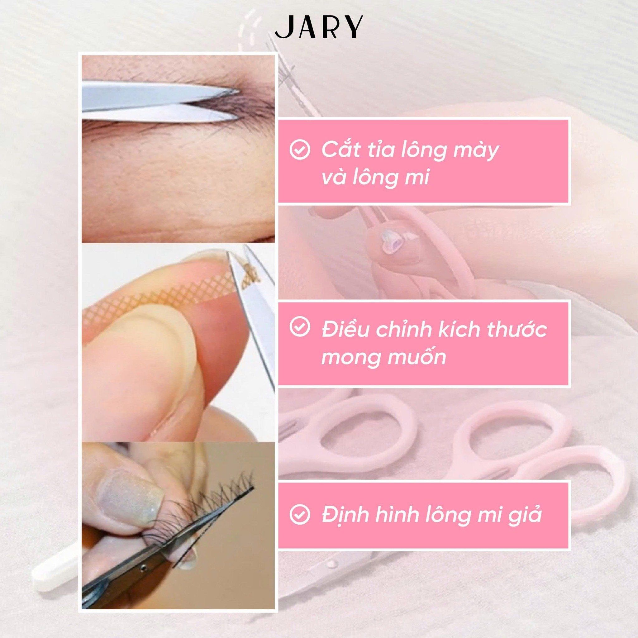 KÉO TỈA MÀY, CẮT LÔNG MI JARY EYEBROW SCISSORS