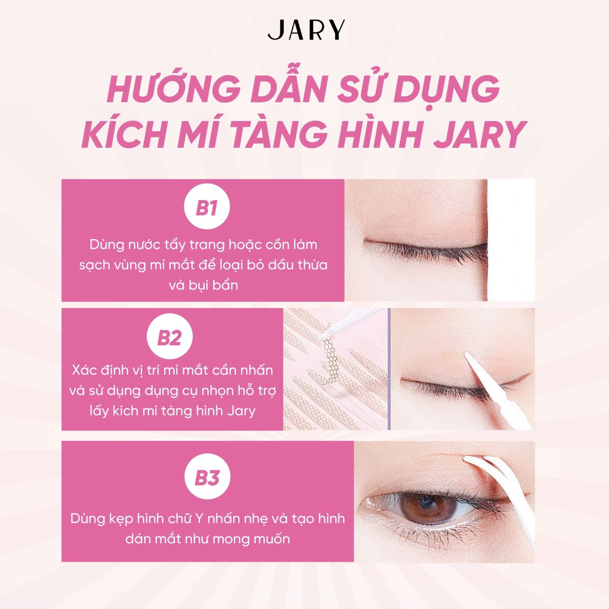 MIẾNG DÁN KÍCH MÍ TÀNG HÌNH JARY EYELID TAPE 120 MIẾNG - SIZE L
