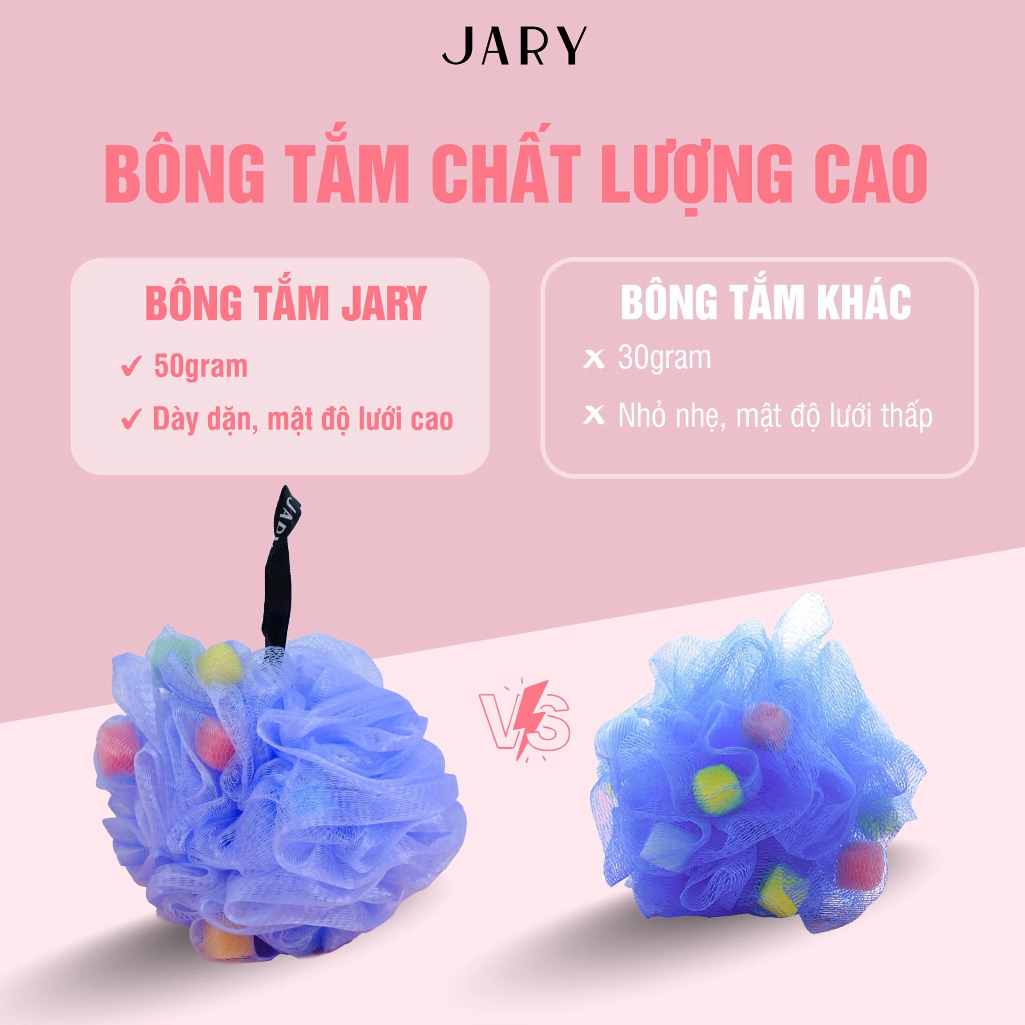 BÔNG TẮM XƠ MƯỚP CÓ MÚT JARY LOOFAH SPONGE 50G