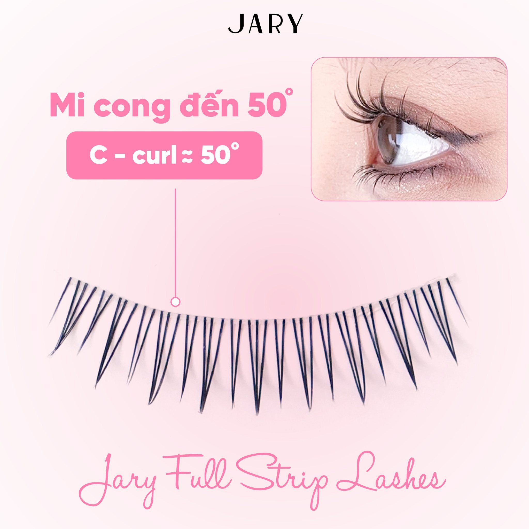 LÔNG MI GIẢ GÂN TRONG JARY FULL STRIP LASHES - F08