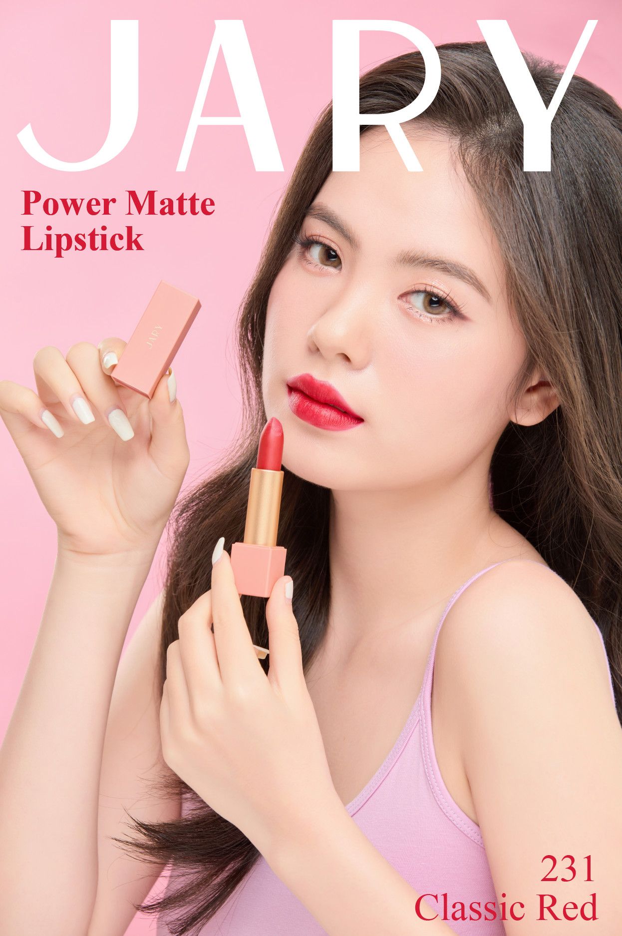 SON THỎI LÌ JARY POWER MATTE LIPSTICK 231 CLASSIC RED - ĐỎ TƯƠI