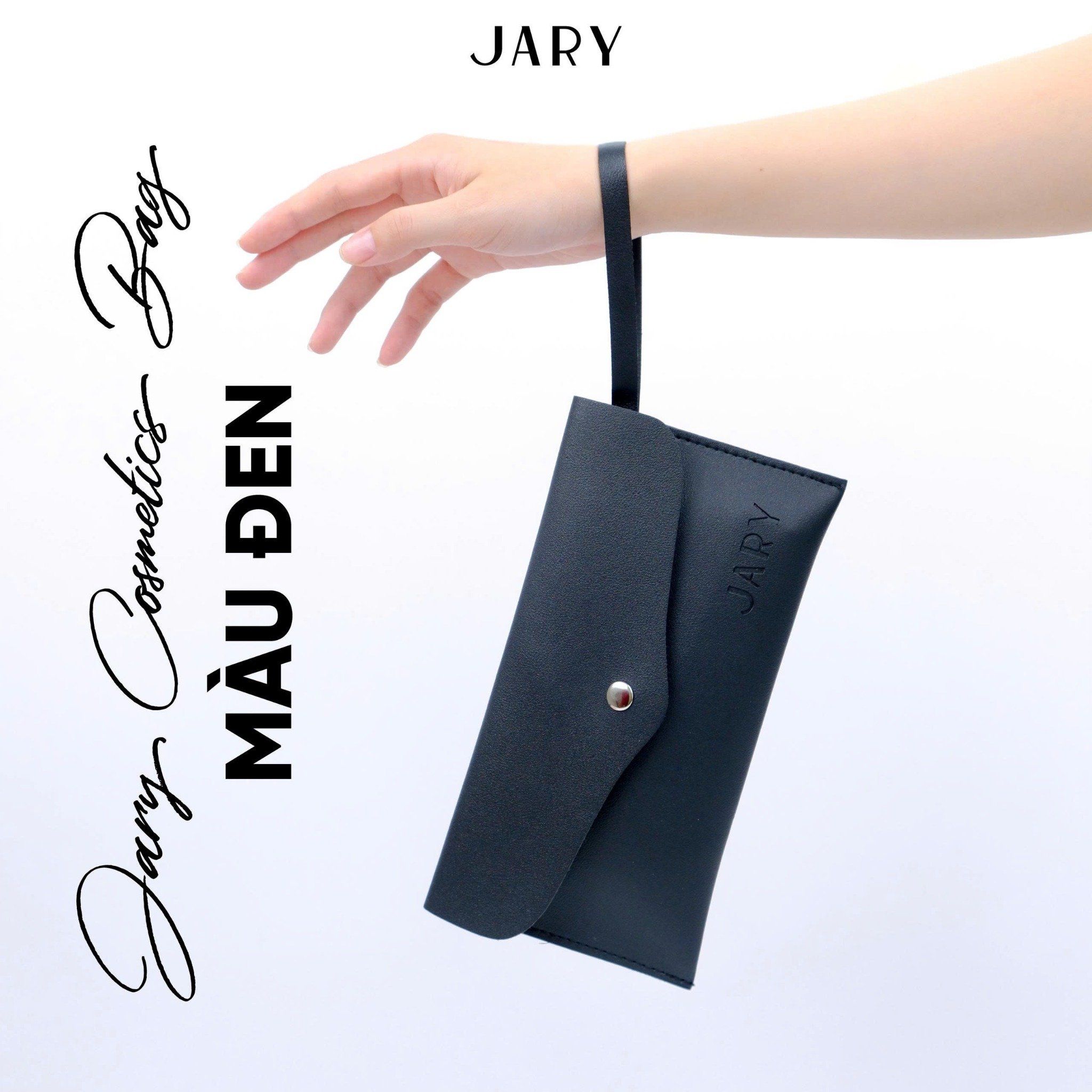 TÚI ĐỰNG CỌ TRANG ĐIỂM, MỸ PHẨM HÌNH BÌ THƯ CÓ TAY CẦM JARY COSMETICS BAG
