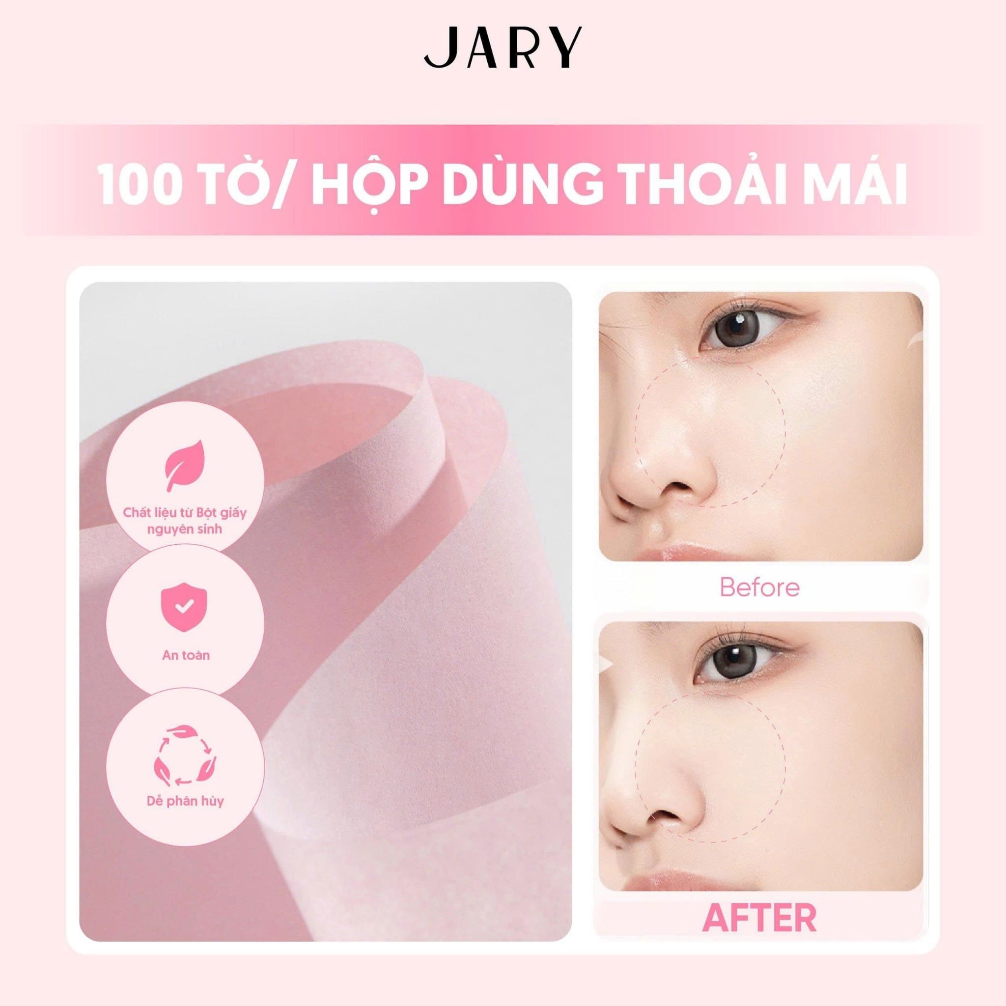 GIẤY THẤM DẦU JARY OIL BLOTTING PAPER