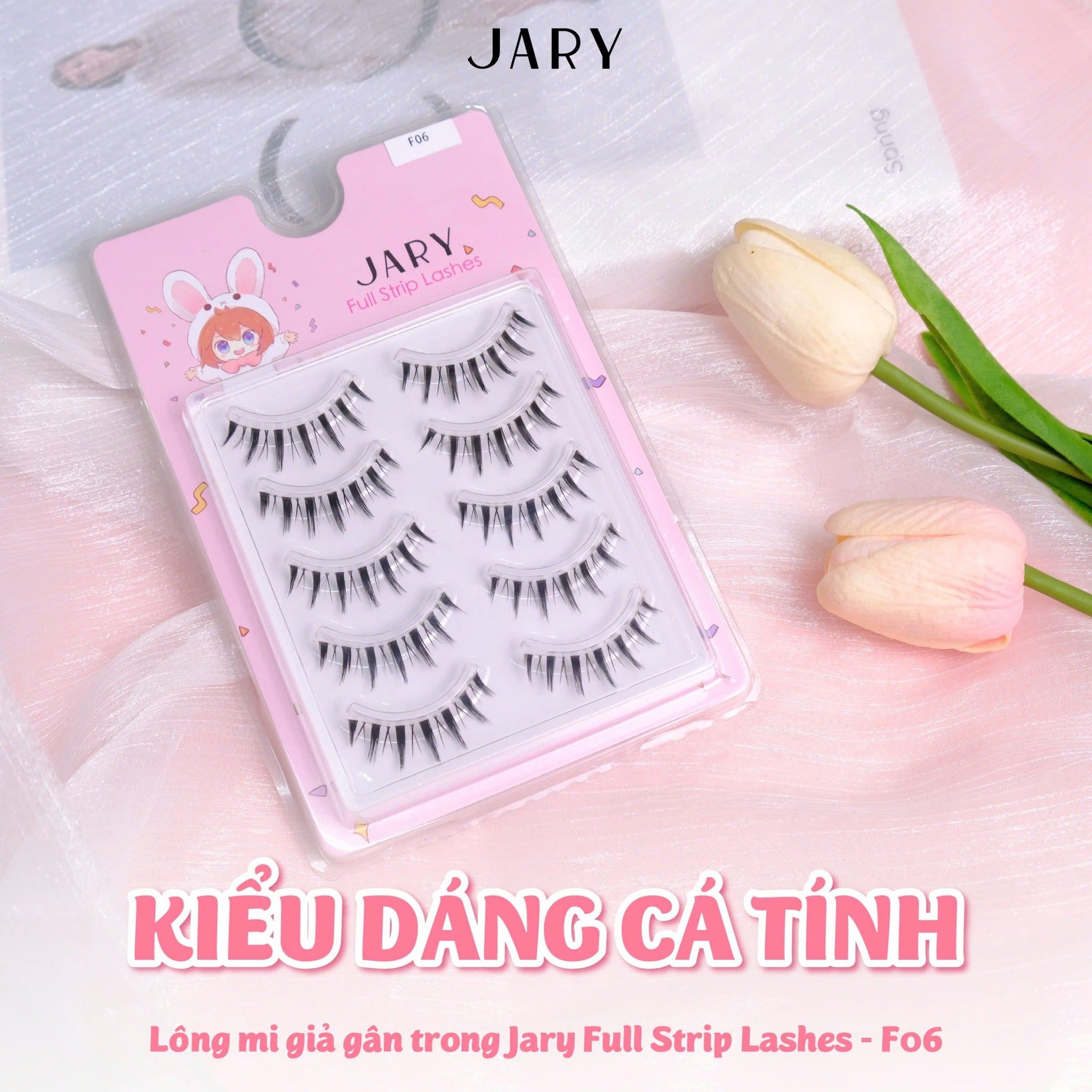 LÔNG MI GIẢ GÂN TRONG JARY FULL STRIP LASHES - F06