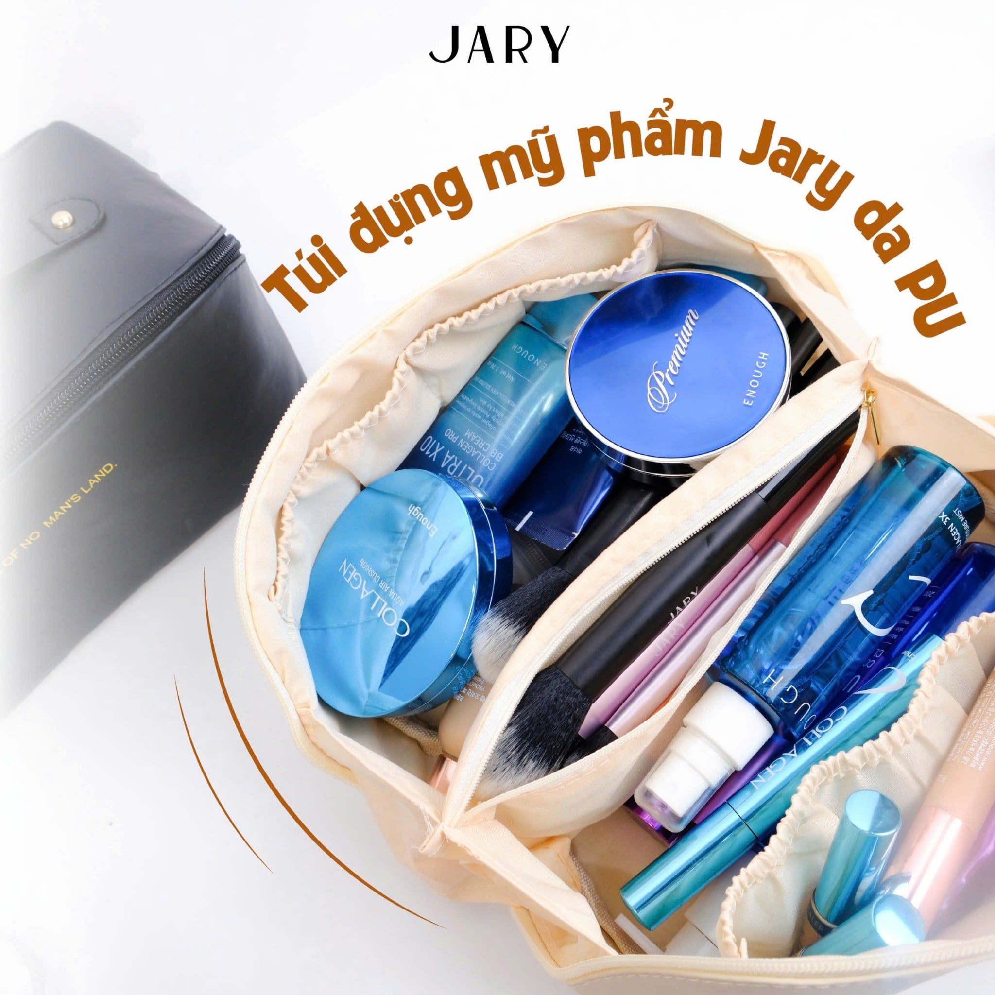 TÚI ĐỰNG MỸ PHẨM JARY DA PU - MÀU HỒNG