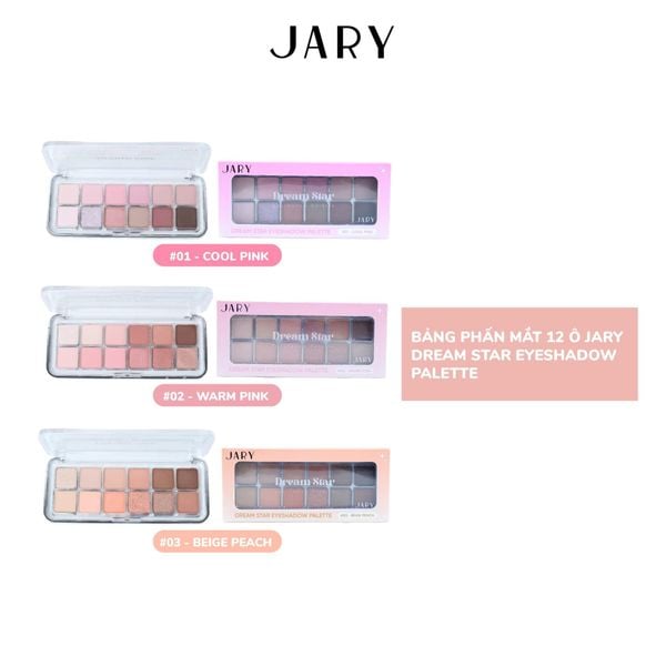 BẢNG PHẤN MẮT 12 Ô JARY DREAM STAR EYESHADOW PALETTE