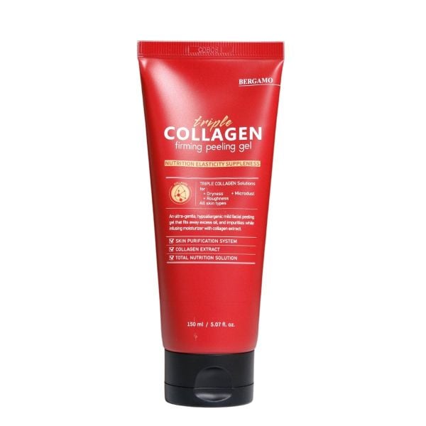 TẨY DA CHẾT COLLAGEN SĂN CHẮC BERGAMO TRIPLE COLLAGEN FIRMING PEELING GEL 150ML
