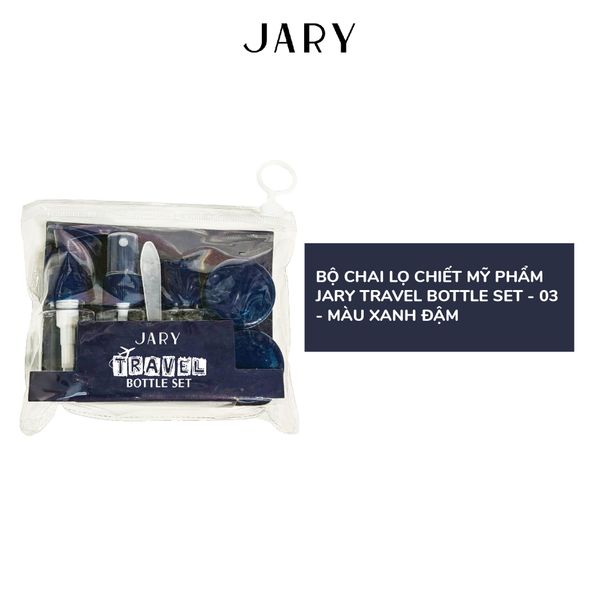 BỘ CHAI LỌ CHIẾT MỸ PHẨM JARY TRAVEL BOTTLE SET - 03 - MÀU XANH ĐẬM