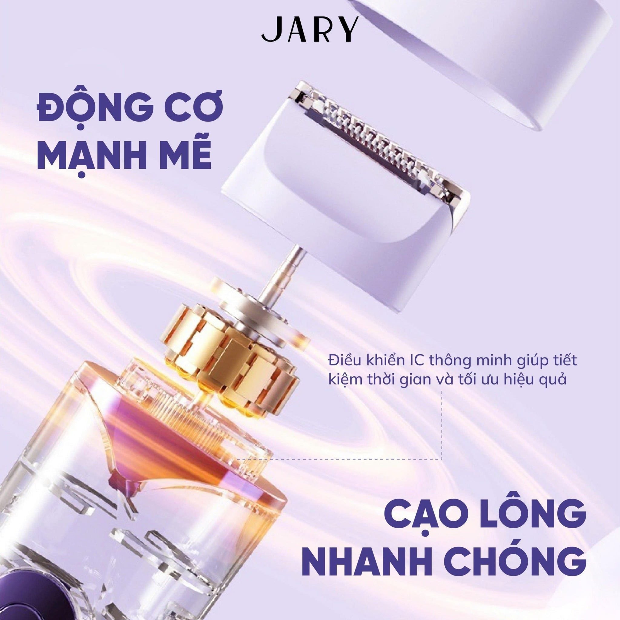 MÁY CẠO LÔNG 2 ĐẦU JARY GLOW DUO HAIR REMOVER - MÀU HỒNG
