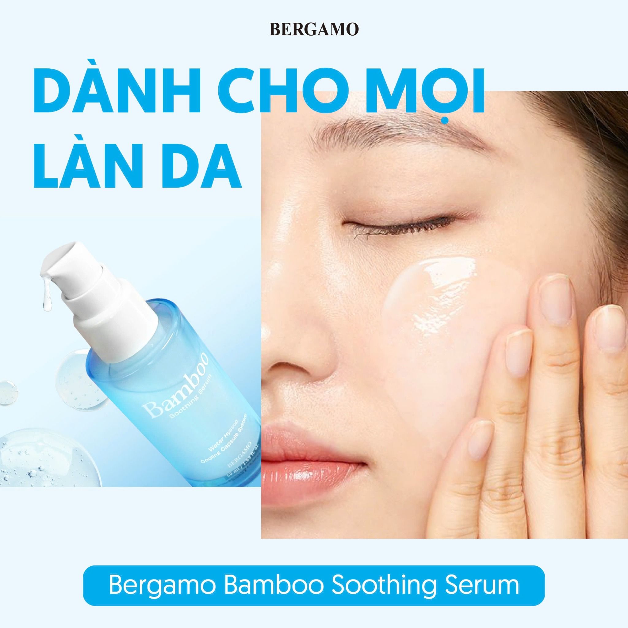 TINH CHẤT PHỤC HỒI CẤP ẨM BERGAMO BAMBOO SOOTHING SERUM