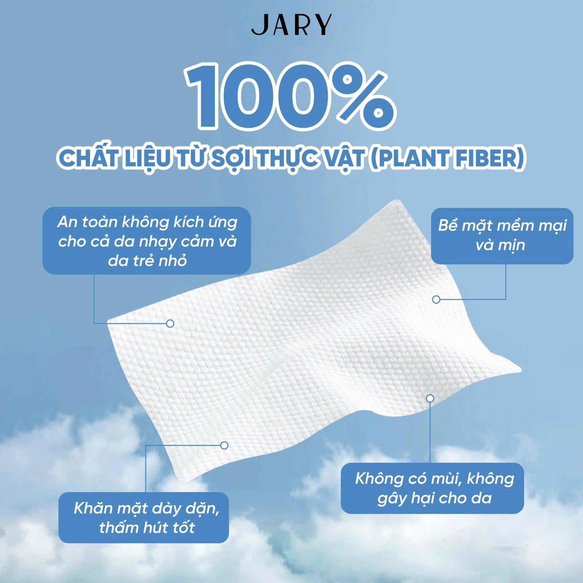 KHĂN MẶT DÙNG MỘT LẦN JARY DISPOSABLE FACE TOWEL - DẠNG CUỘN
