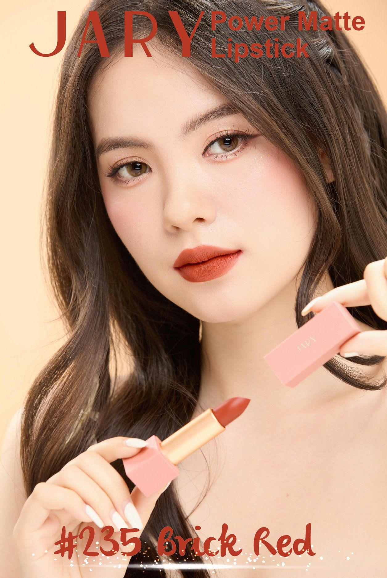 SON THỎI LÌ JARY POWER MATTE LIPSTICK 235 BRICK RED - ĐỎ NÂU