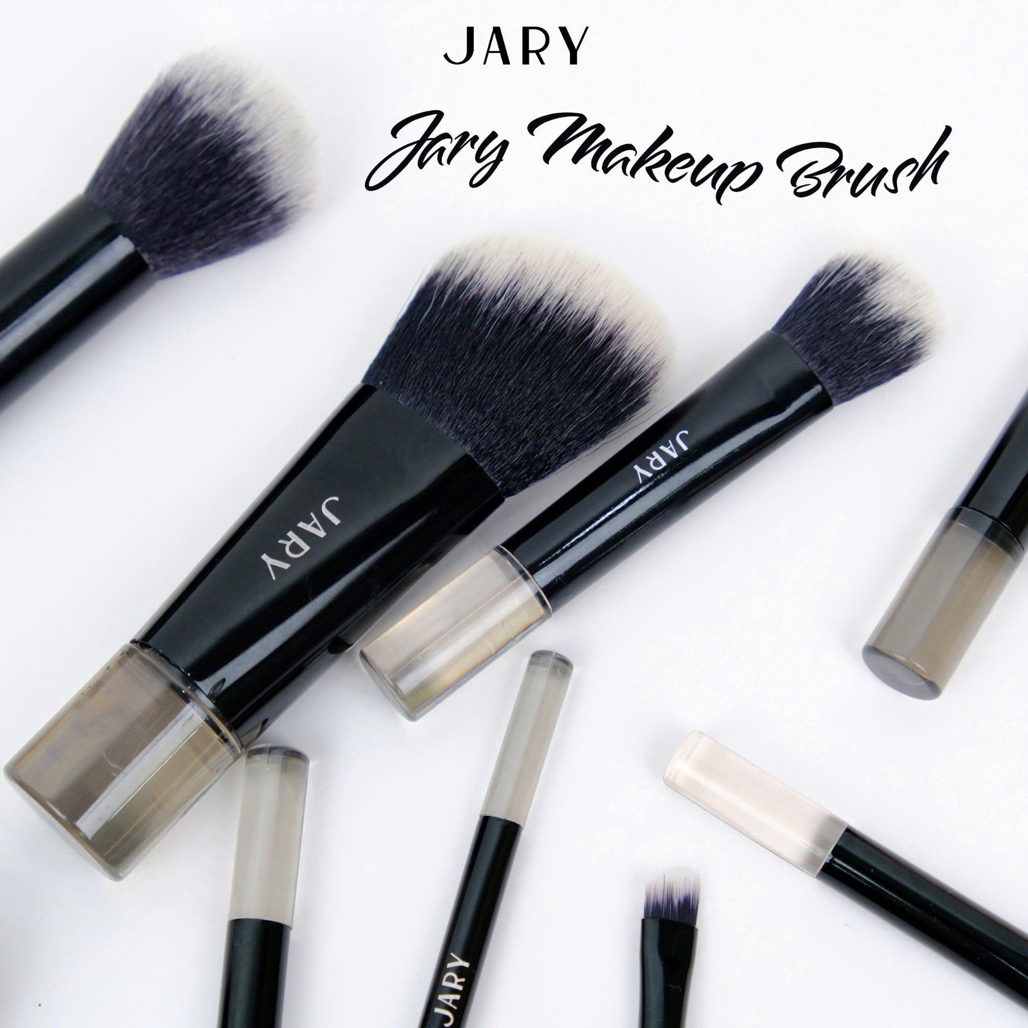 BỘ CỌ TRANG ĐIỂM JARY MAKEUP BRUSH - SET 10 CÂY - MÀU ĐEN + TÚI ĐỰNG DA PU