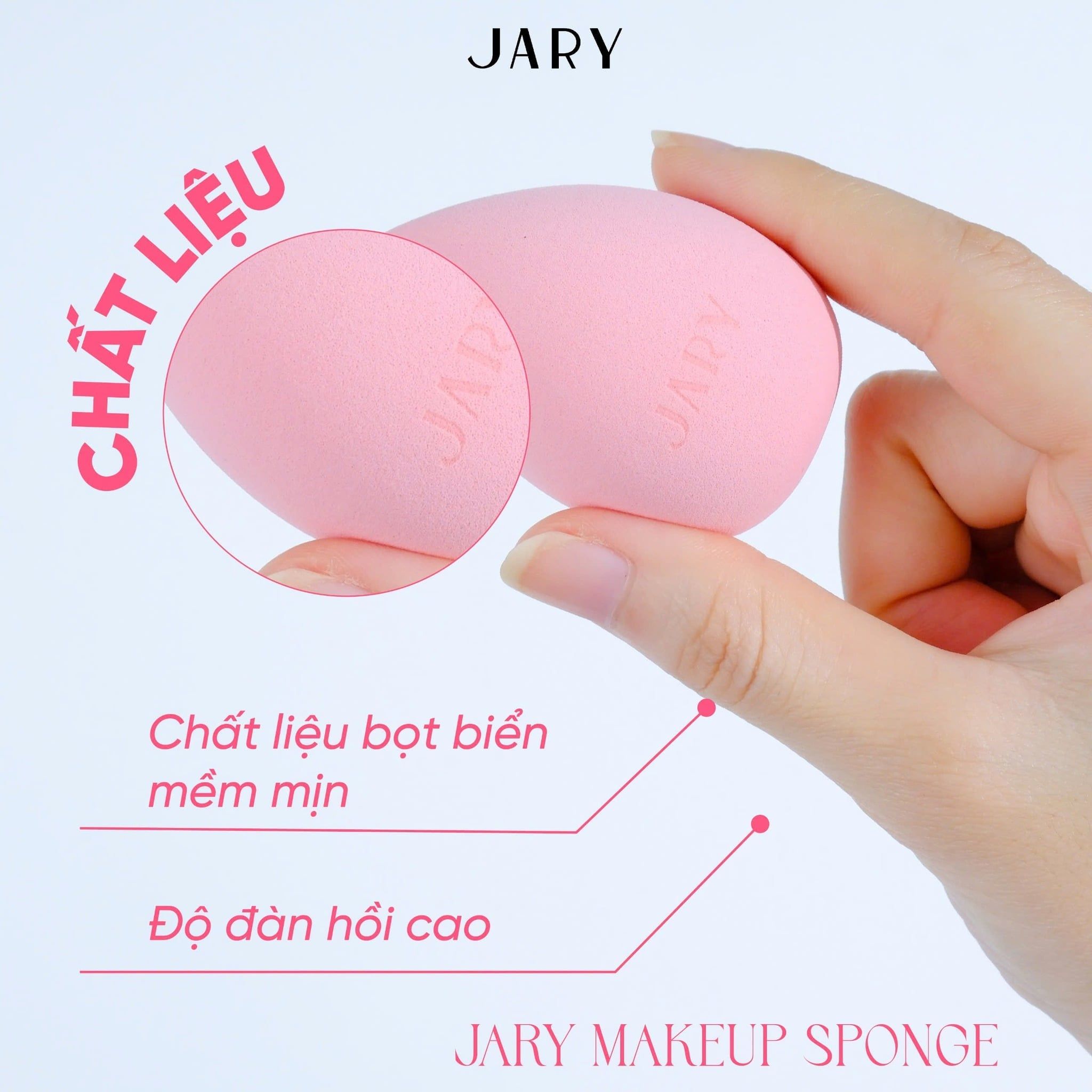 MÚT TRANG ĐIỂM JARY MAKEUP SPONGE - S3 - FULLBOX