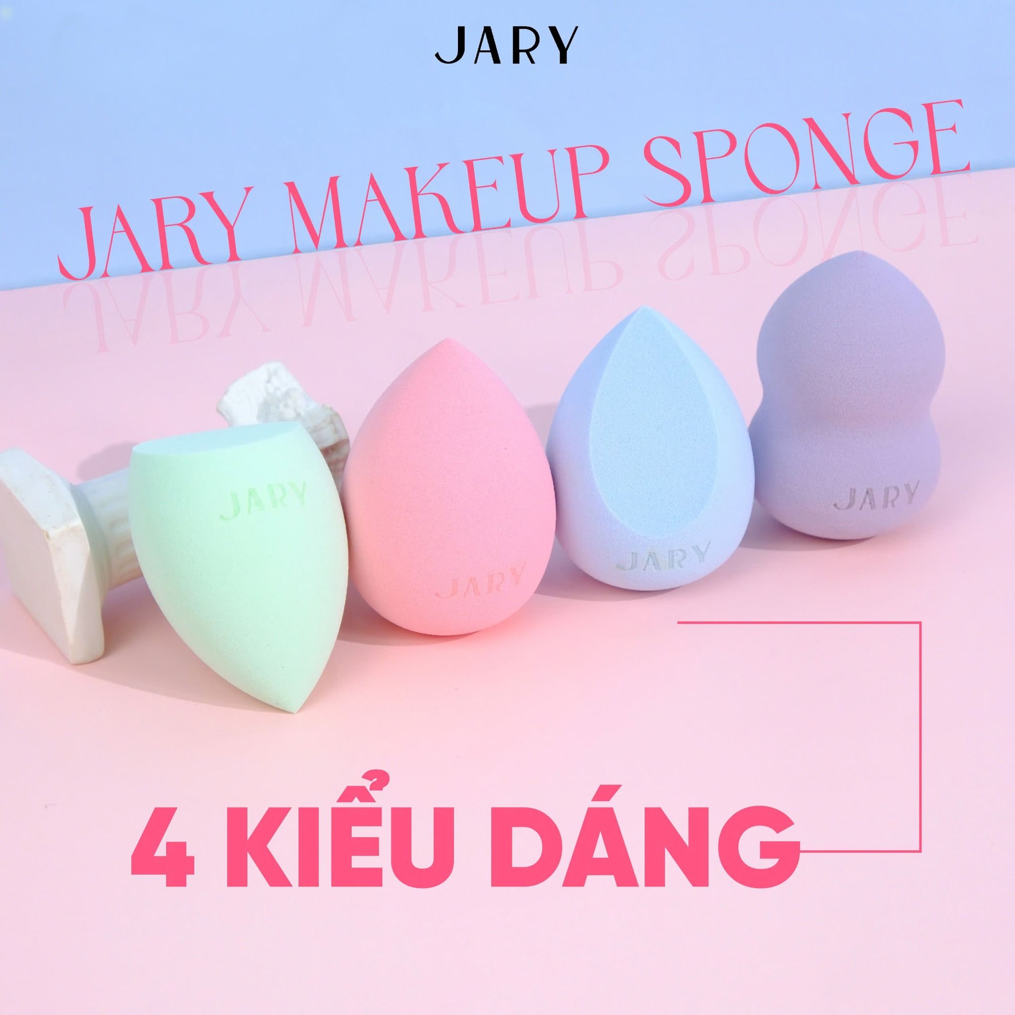 MÚT TRANG ĐIỂM JARY MAKEUP SPONGE - S1 - FULLBOX