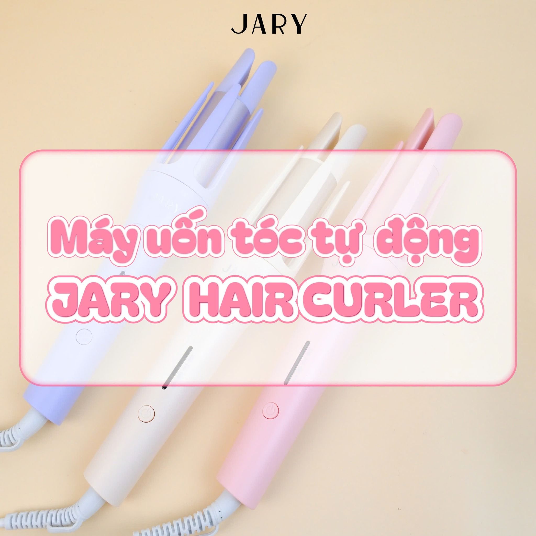 MÁY UỐN TÓC TỰ ĐỘNG JARY HAIR CURLER - TONE HỒNG