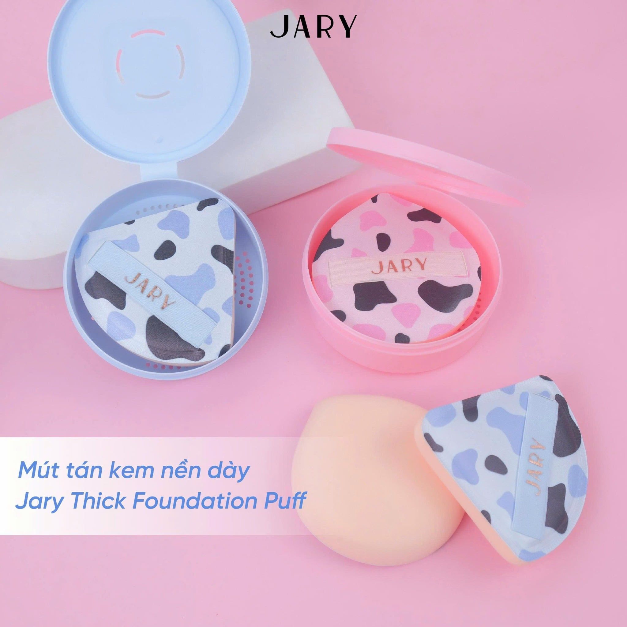 MÚT TÁN KEM NỀN DÀY JARY THICK FOUNDATION PUFF - HÌNH TAM GIÁC