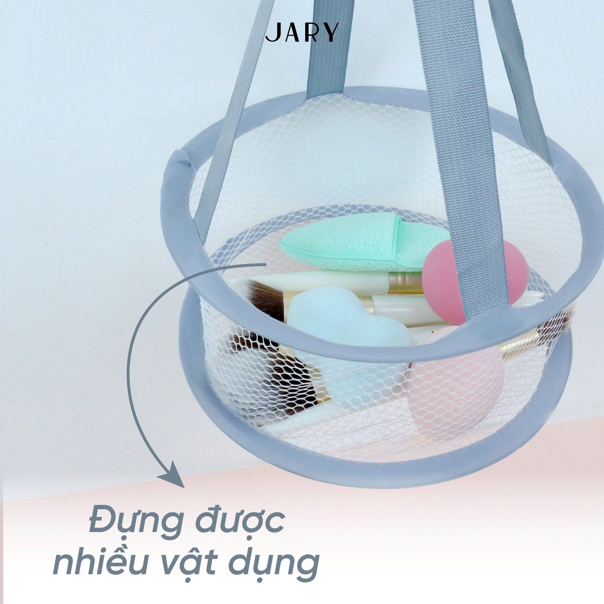 GIỎ TREO PHƠI KHÔ CỌ TRANG ĐIỂM JARY HANGING BRUSH BASKET