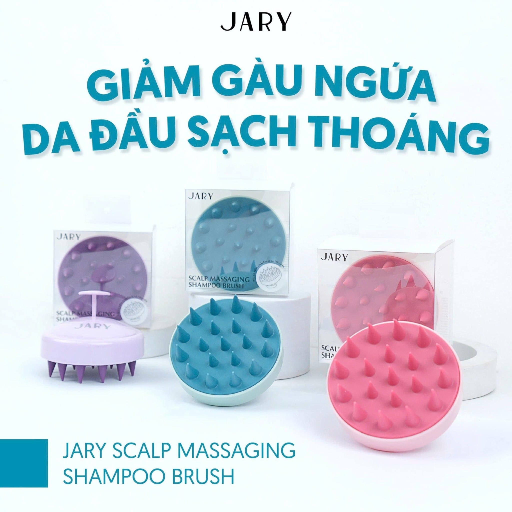 LƯỢC GỘI ĐẦU JARY SCALP MASSAGING SHAMPOO BRUSH