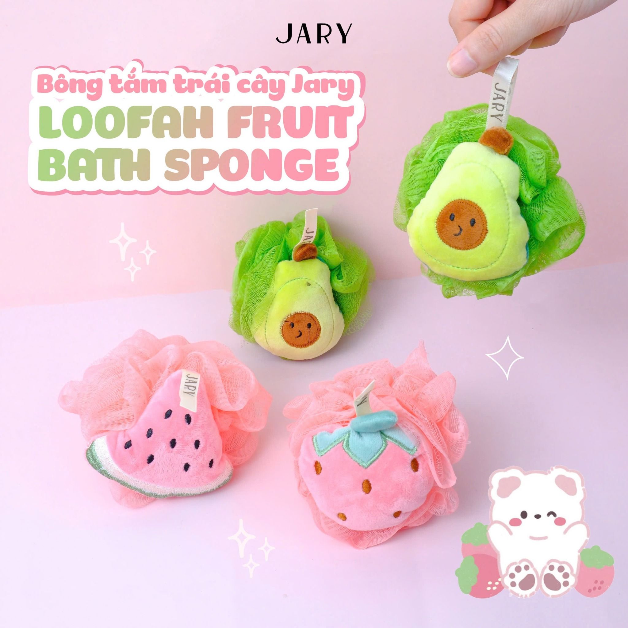 BÔNG TẮM TRÁI CÂY JARY LOOFAH BATH SPONGE