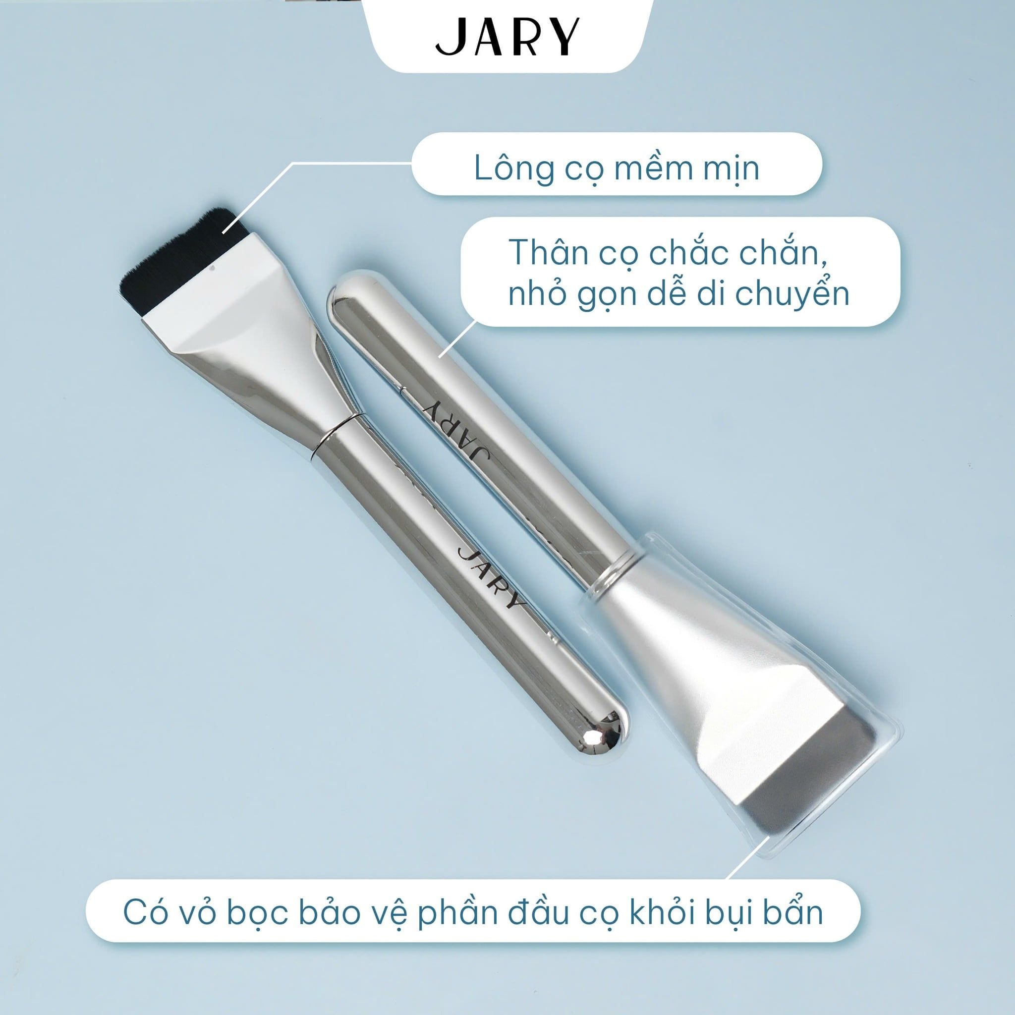 CỌ TÁN KEM NỀN DẠNG LỎNG ĐẦU DẸT JARY SUPER THIN FOUNDATION BRUSH