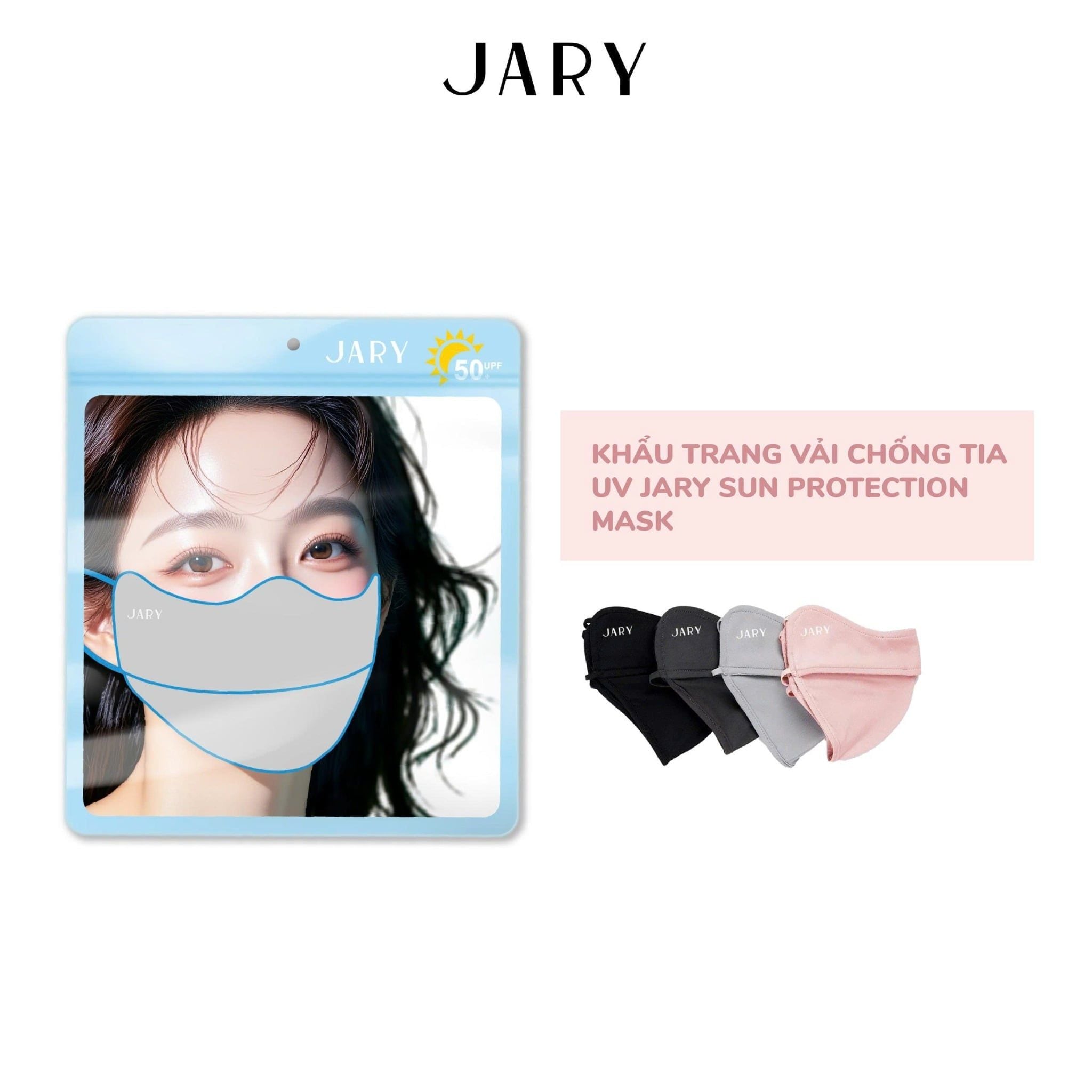 KHẨU TRANG VẢI CHỐNG TIA UV JARY SUN PROTECTION MASK