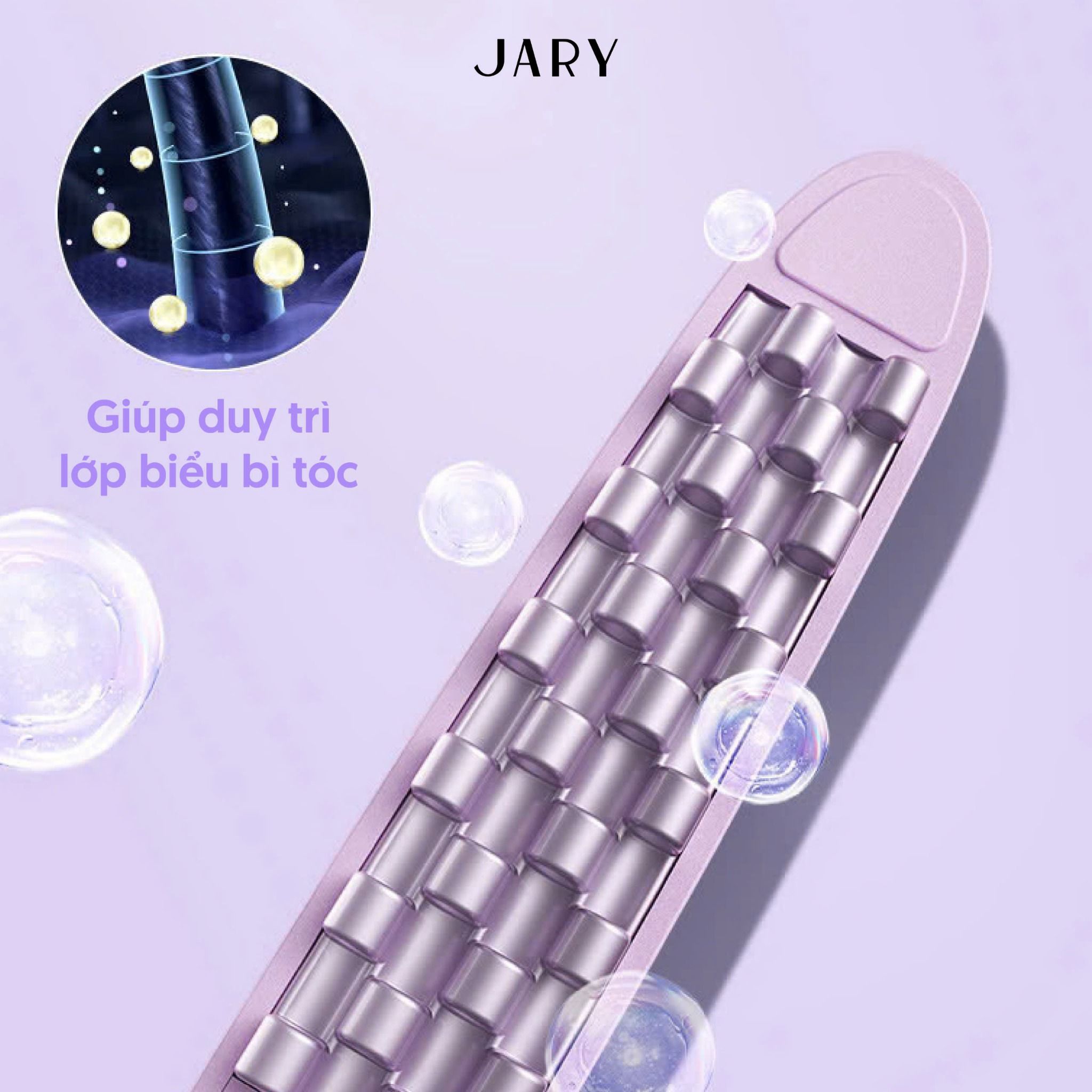 MÁY BẤM PHỒNG TÓC JARY HAIR CRIMPER - TONE TÍM