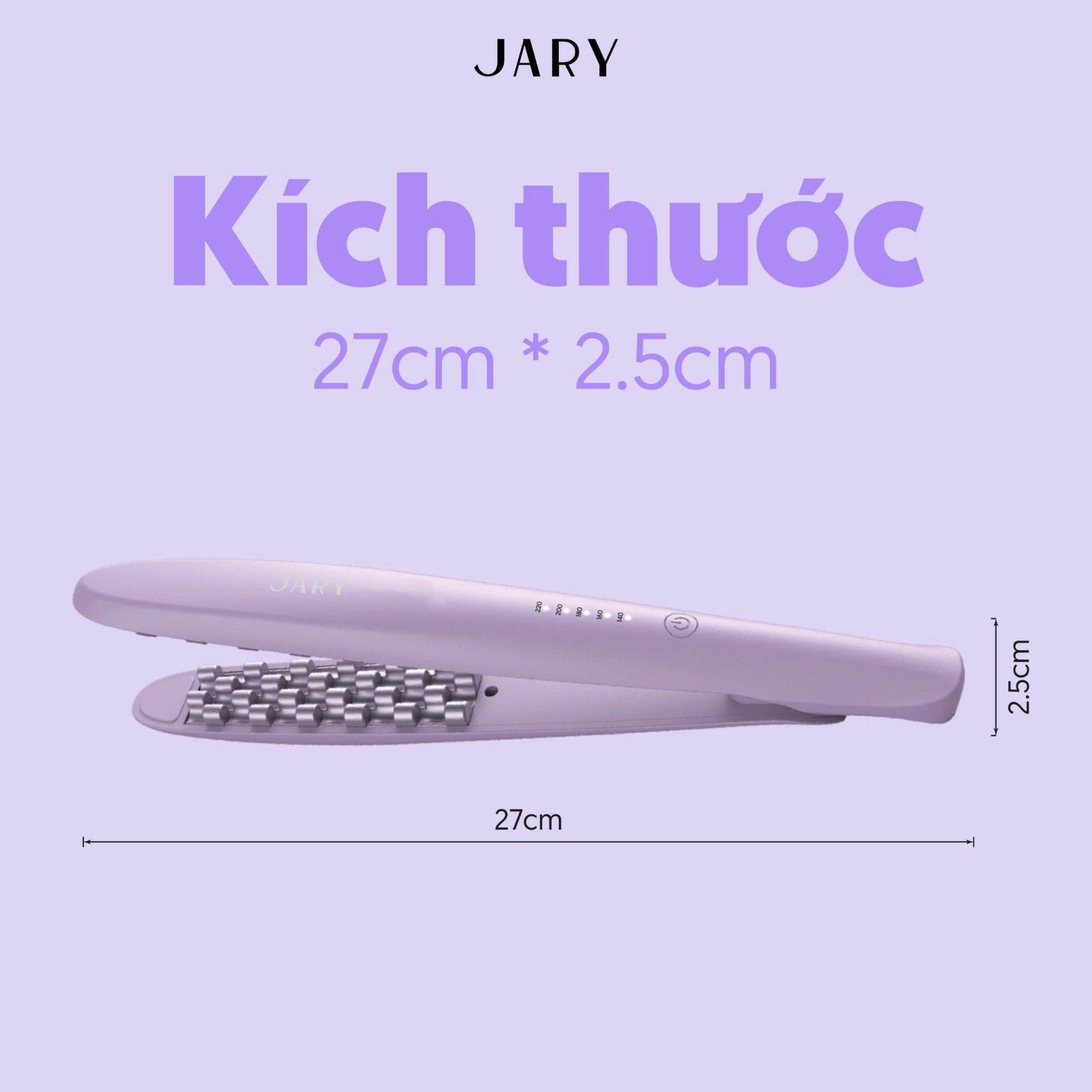 MÁY BẤM PHỒNG TÓC JARY HAIR CRIMPER - TONE TÍM