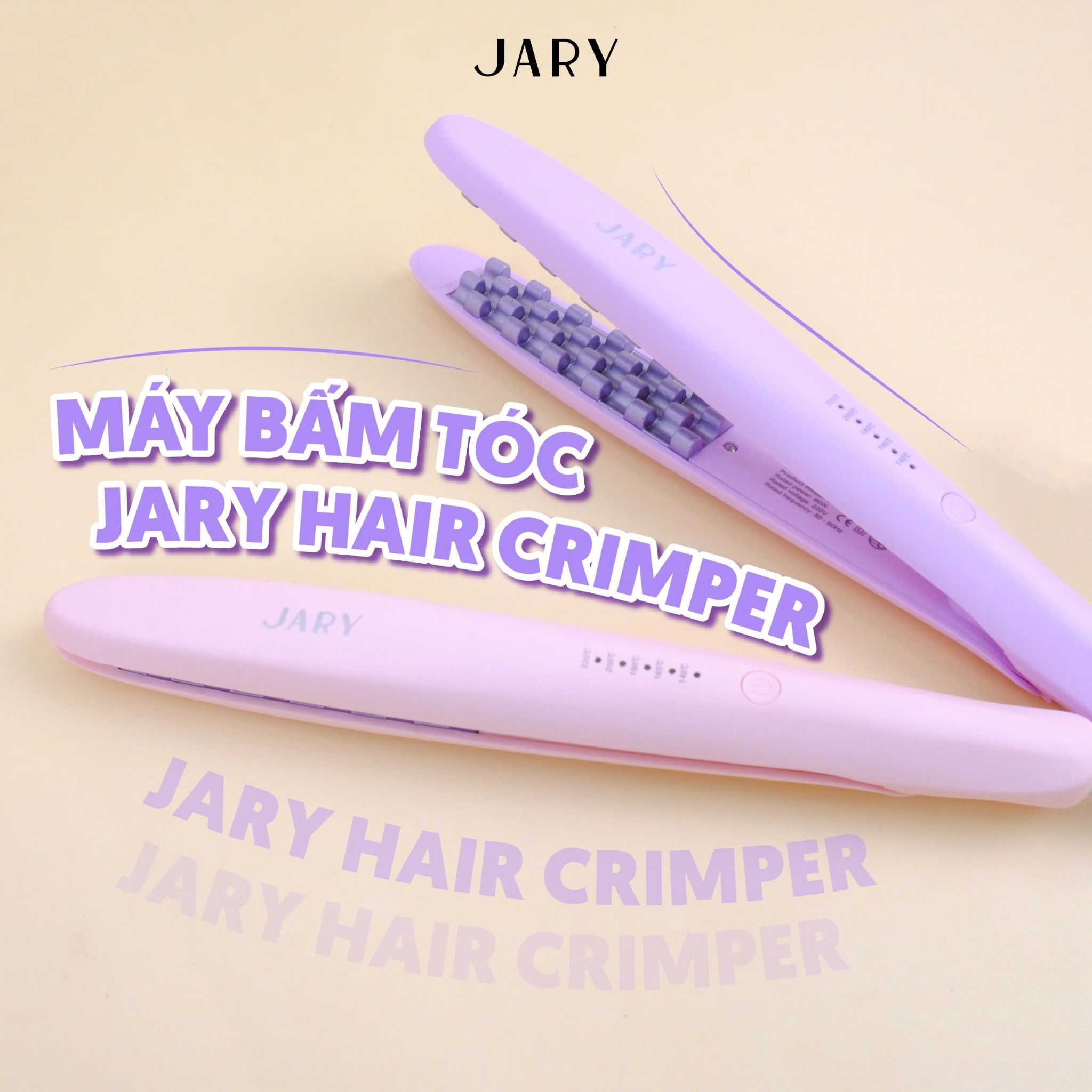 MÁY BẤM PHỒNG TÓC JARY HAIR CRIMPER - TONE TÍM