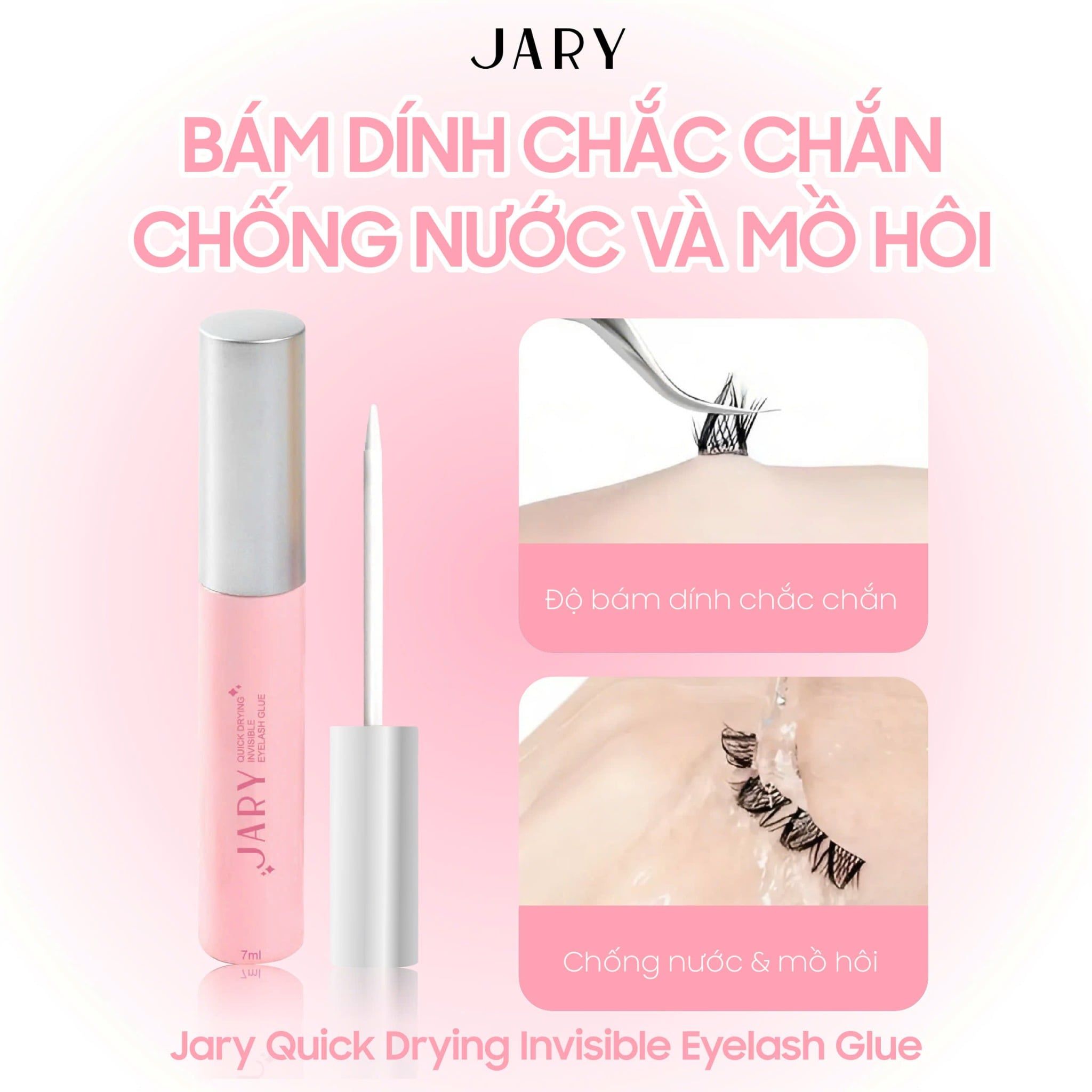 KEO DÁN MI SIÊU CHẮC, LÂU TRÔI JARY QUICK DRYING INVISIBLE EYELASH GLUE 7ML