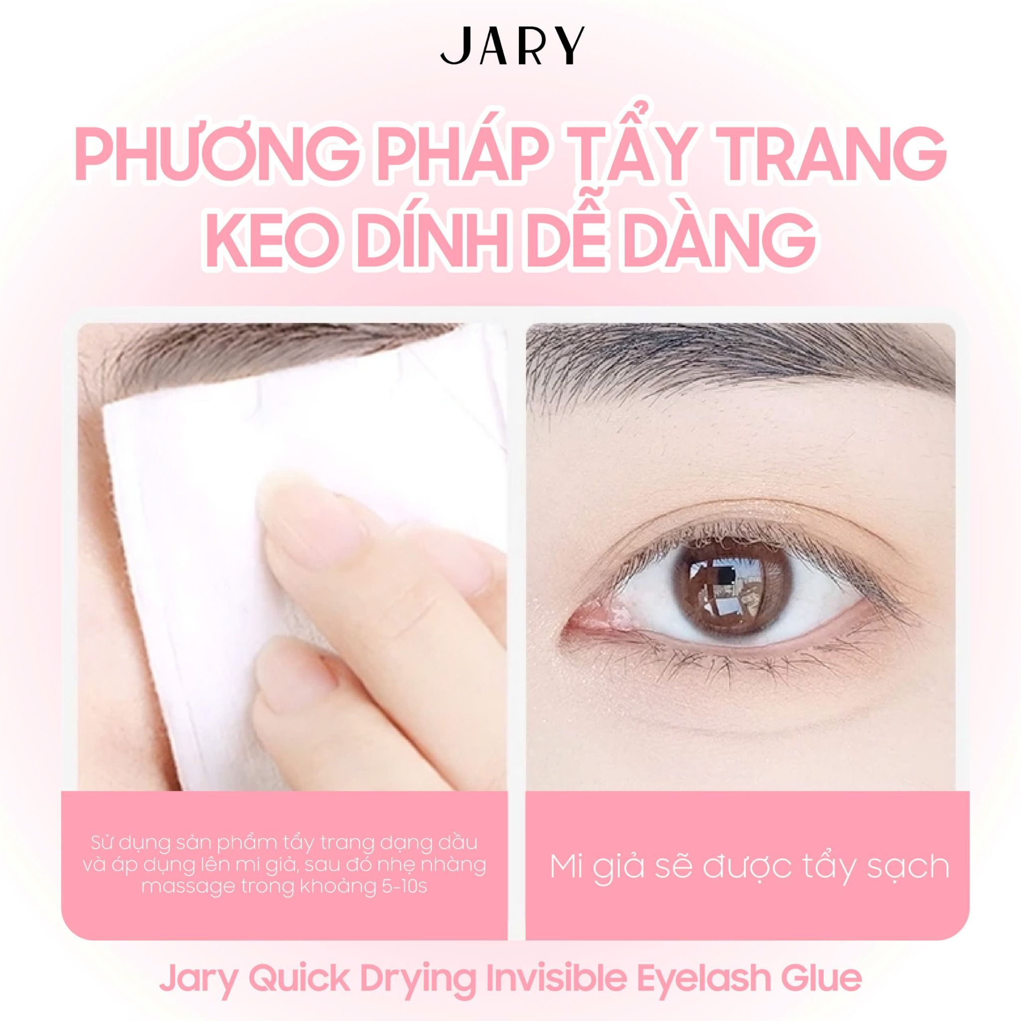 KEO DÁN MI SIÊU CHẮC, LÂU TRÔI JARY QUICK DRYING INVISIBLE EYELASH GLUE 7ML