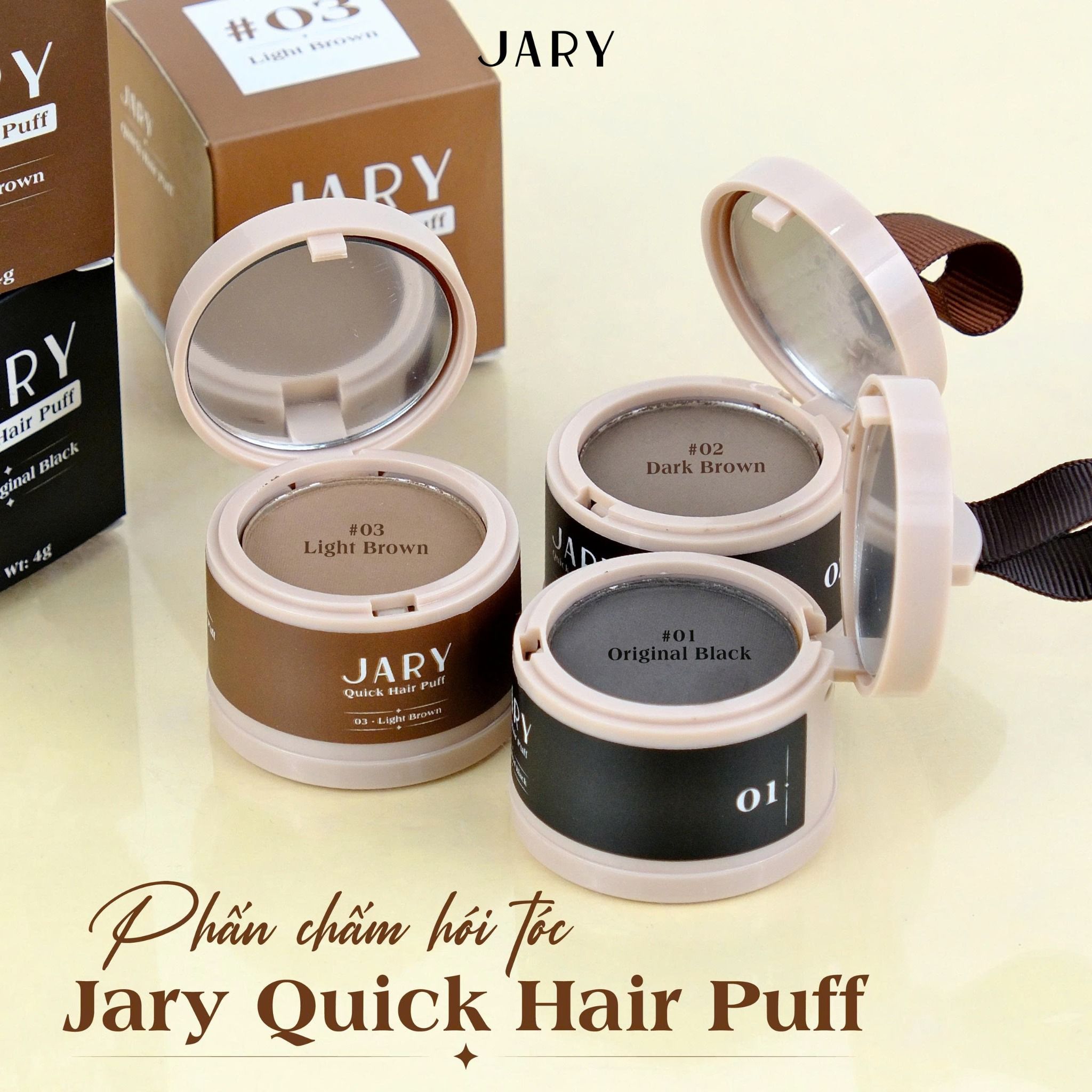 PHẤN CHẤM HÓI TÓC JARY QUICK HAIR PUFF
