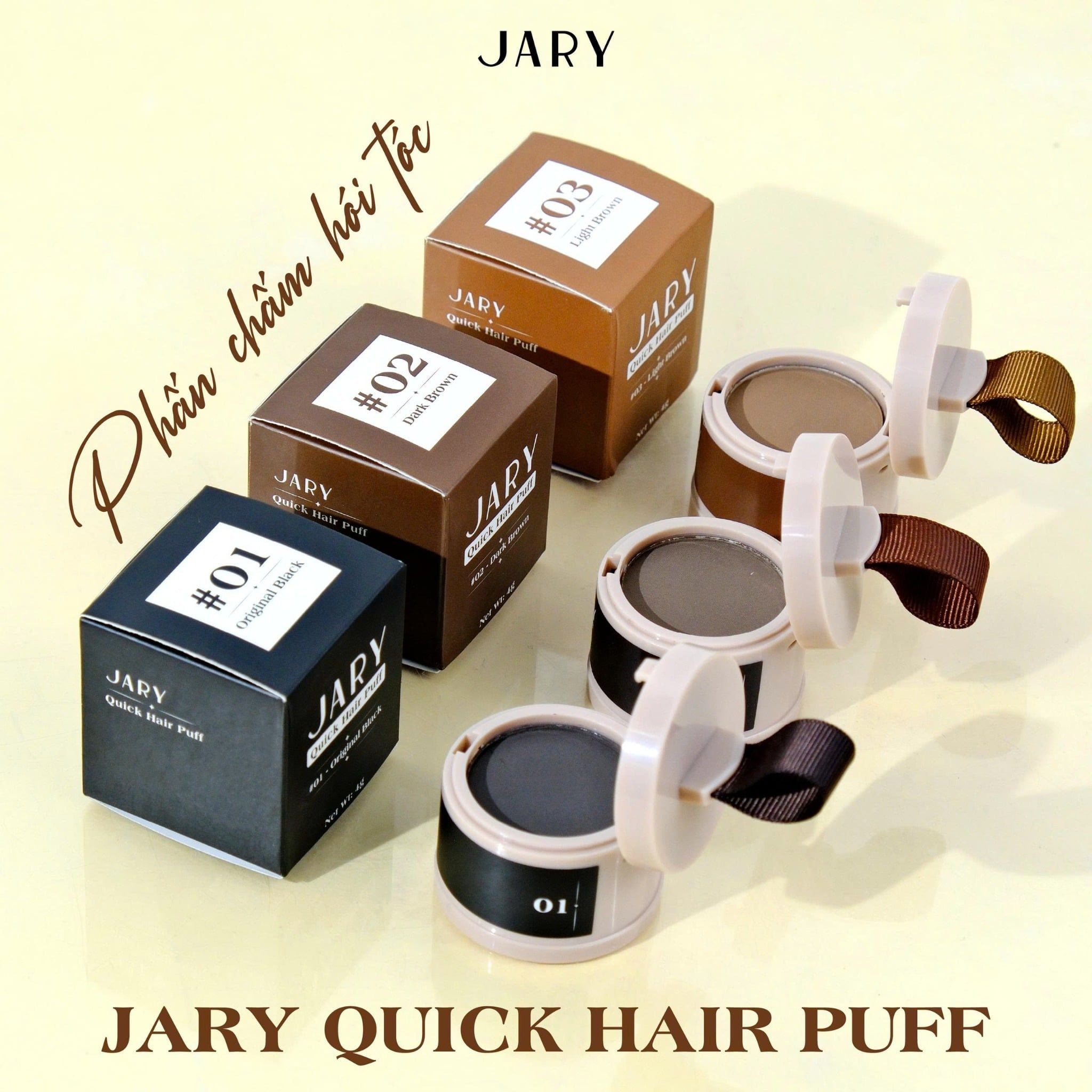 PHẤN CHẤM HÓI TÓC JARY QUICK HAIR PUFF