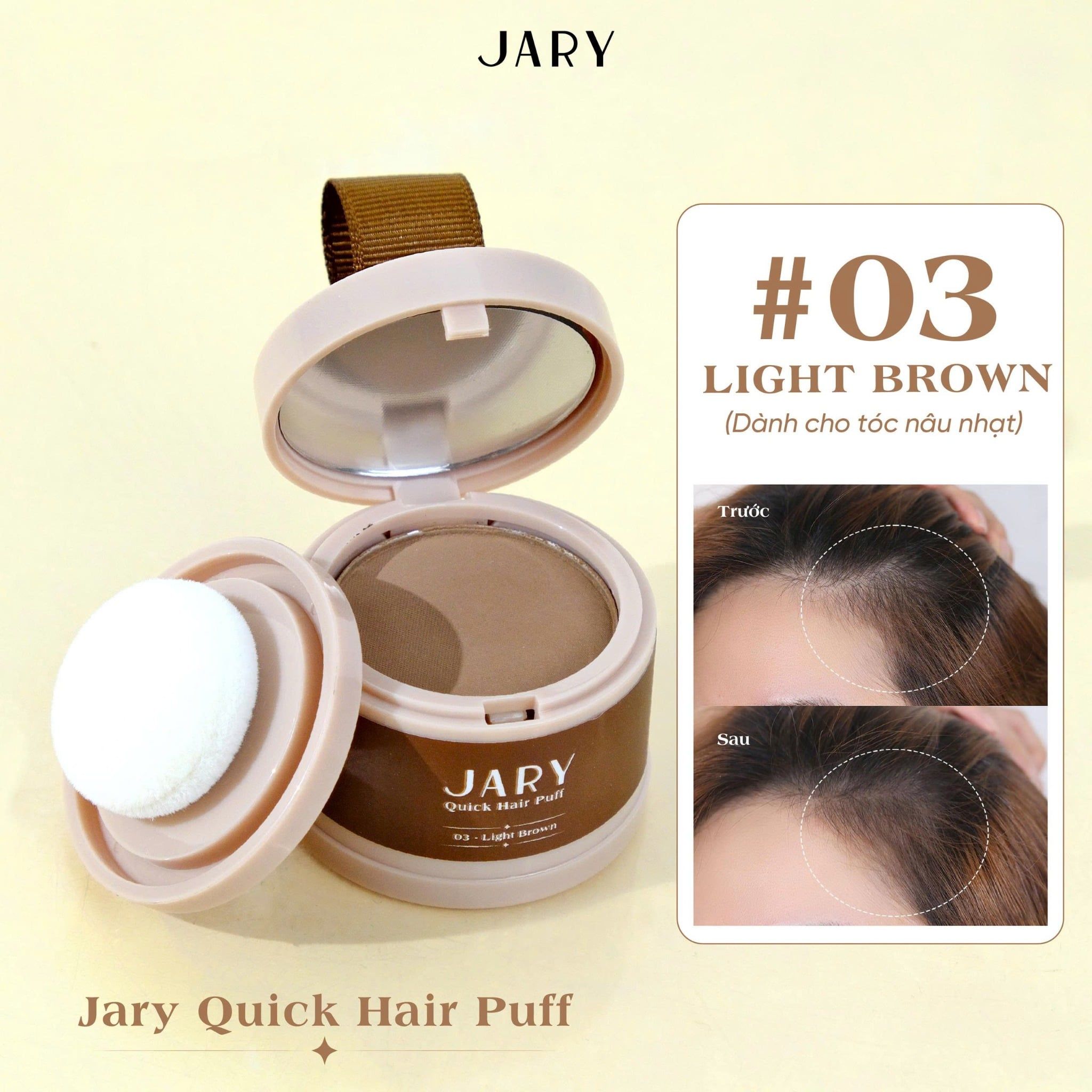 PHẤN CHẤM HÓI TÓC JARY QUICK HAIR PUFF