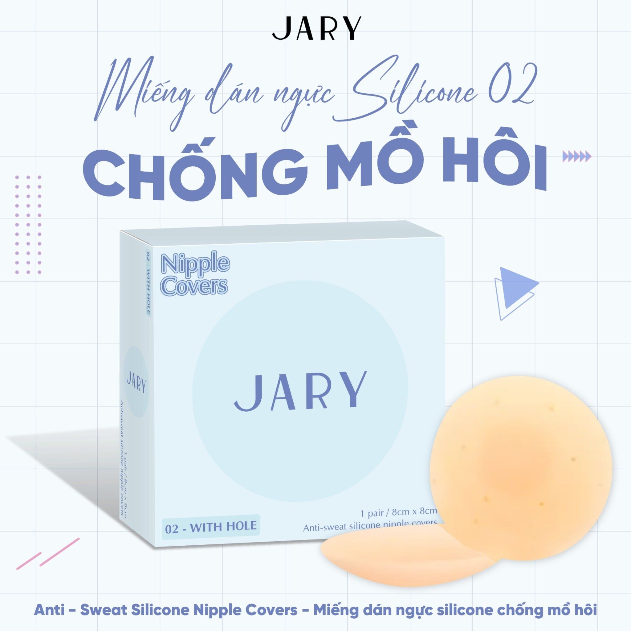 MIẾNG DÁN NGỰC SILICONE JARY NIPPLE COVERS - 02 - CHỐNG MỒ HÔI