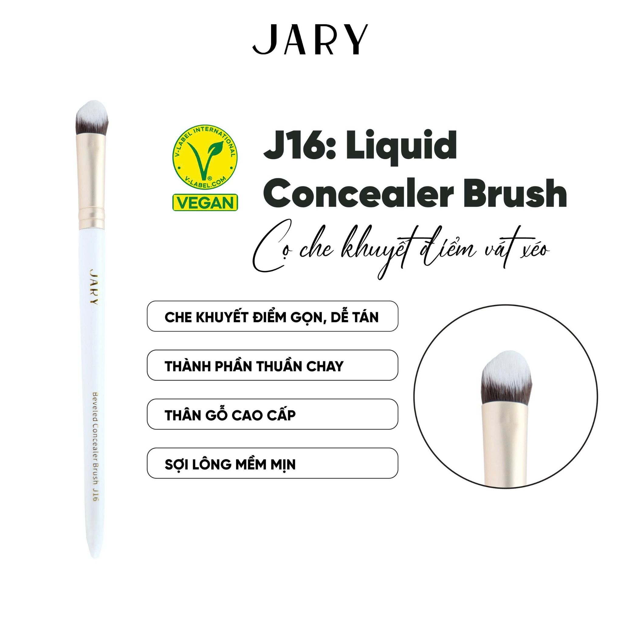 CỌ TÁN KEM NỀN VÁT XÉO JARY BEVELED FOUNDATION BRUSH - J16