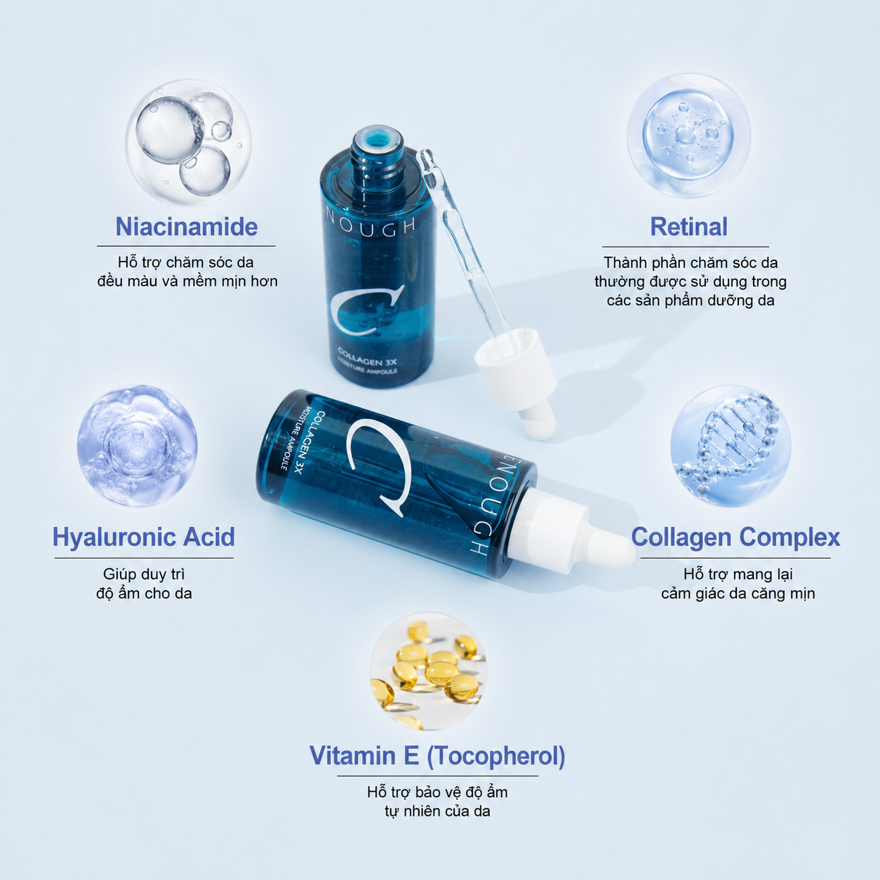 TINH CHẤT COLLAGEN 3X ENOUGH COLLAGEN 3X MOISTURE AMPOULE 50ML