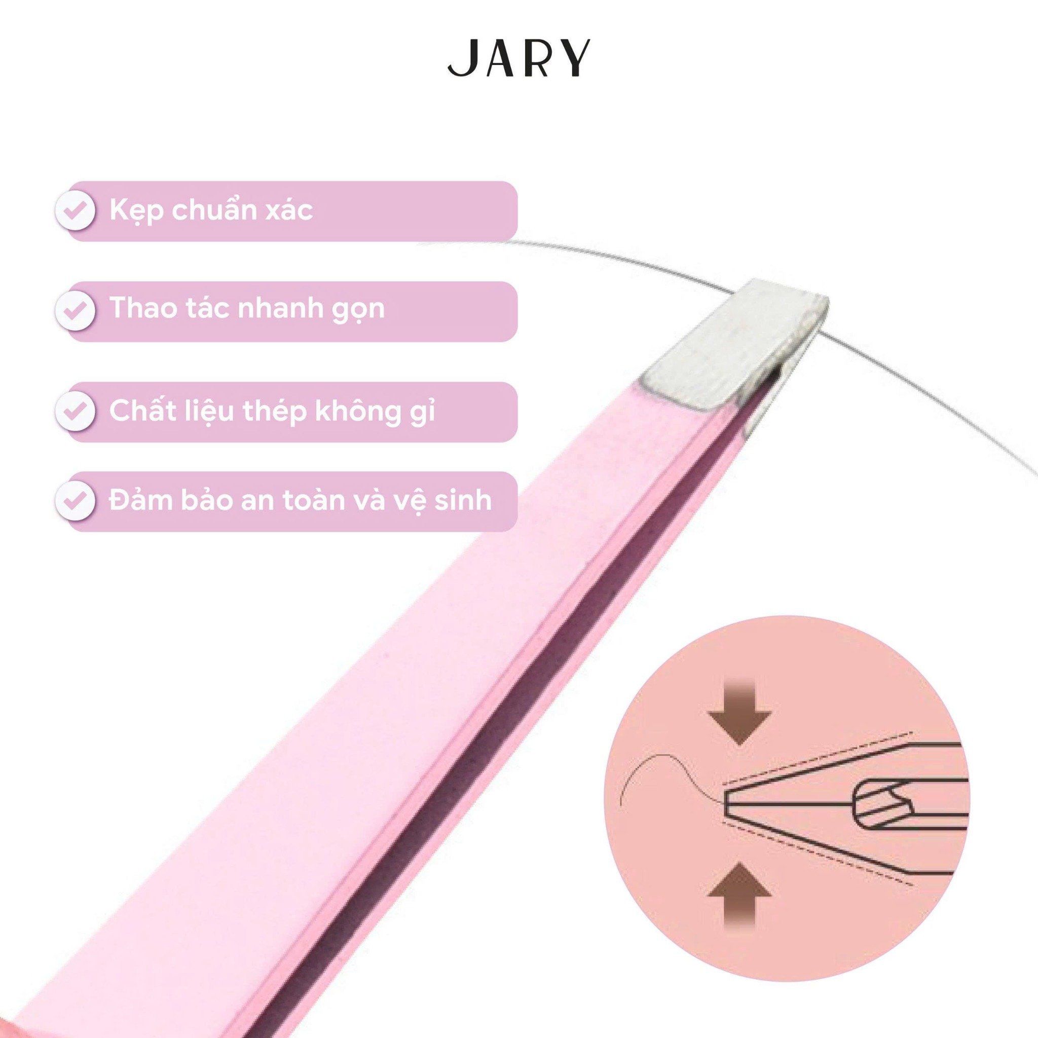 NHÍP NHỔ LÔNG MÀY ĐẦU XÉO JARY EYEBROW TWEEZERS - B01