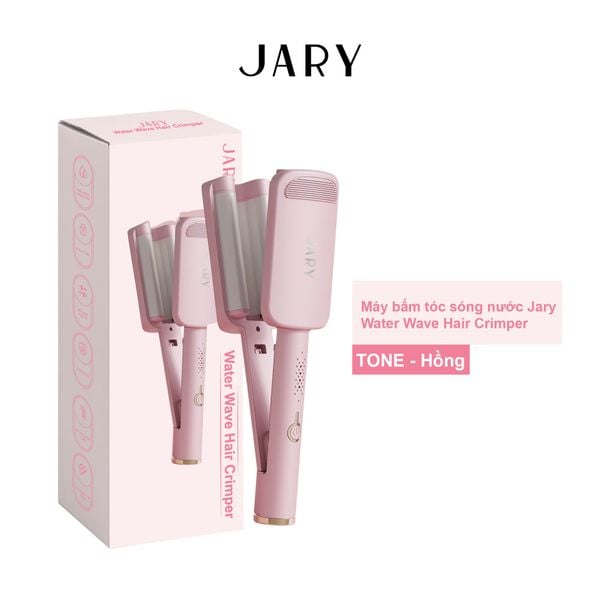 MÁY BẤM TÓC SÓNG NƯỚC JARY WATER WAVE HAIR CRIMPER - TONE HỒNG