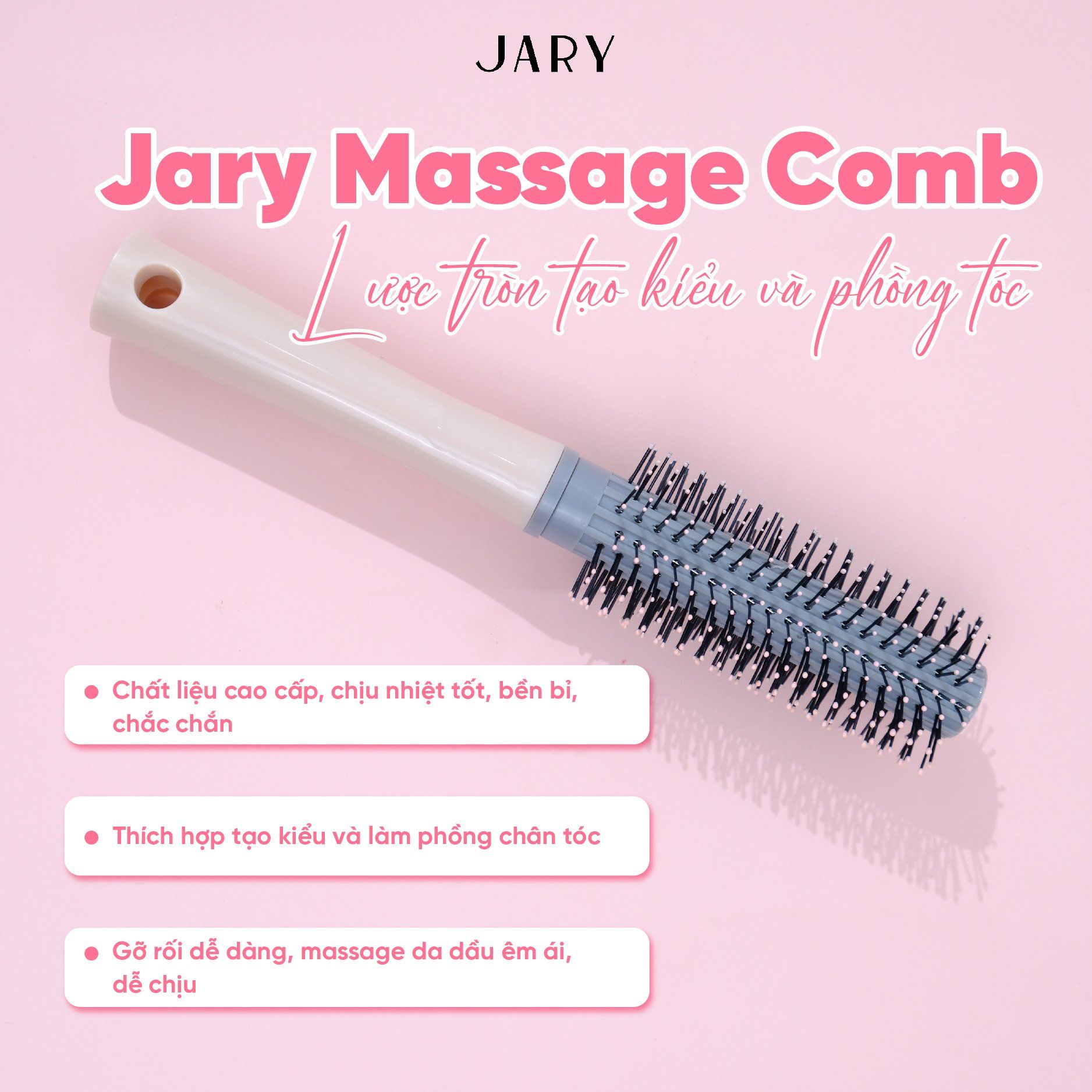 LƯỢC CHẢI TÓC MASSAGE JARY MASSAGE COMB - MC03