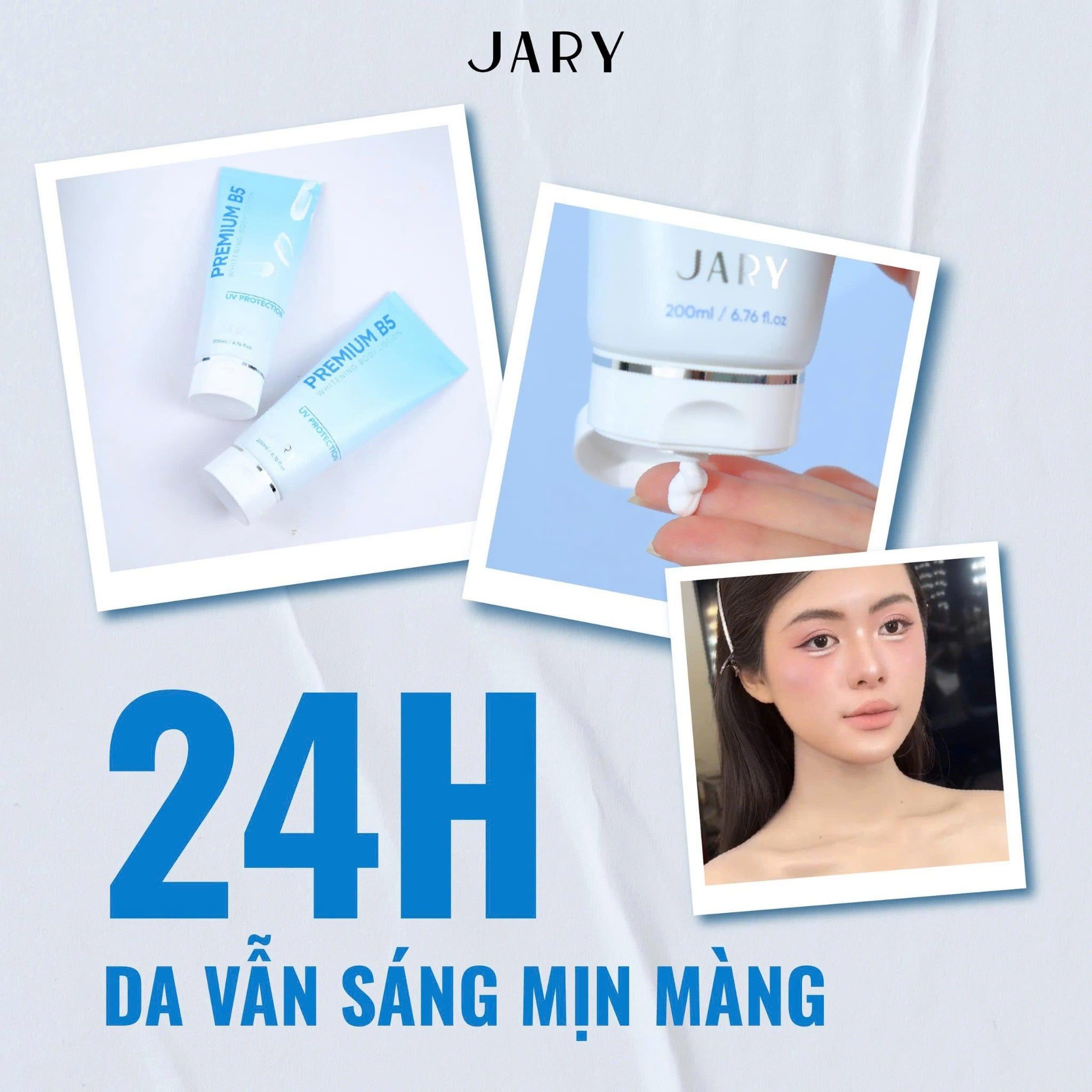 KEM DƯỠNG TRẮNG DA BODY B5 JARY PREMIUM B5 WHITENING BODY LOTION 200ML