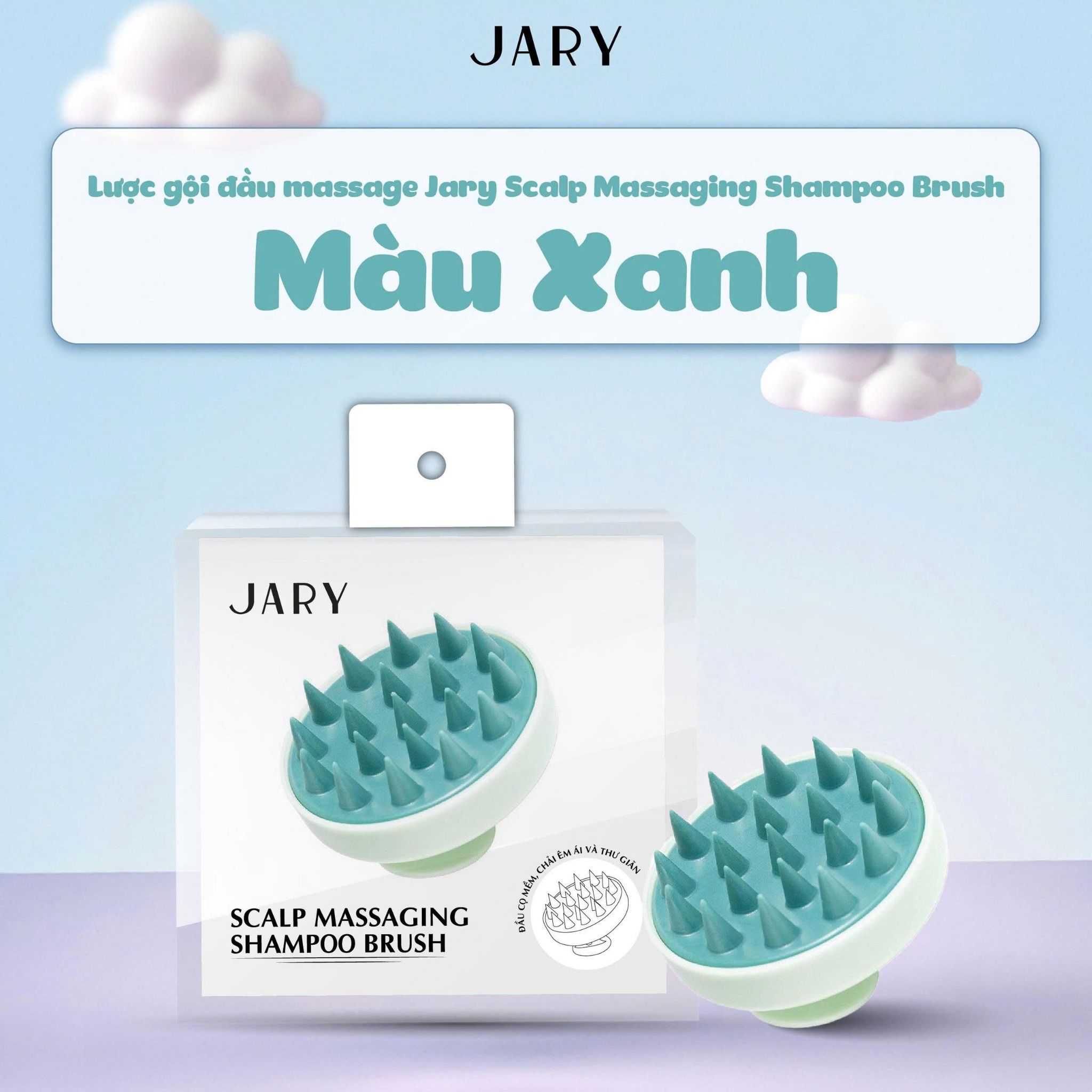 LƯỢC GỘI ĐẦU JARY SCALP MASSAGING SHAMPOO BRUSH
