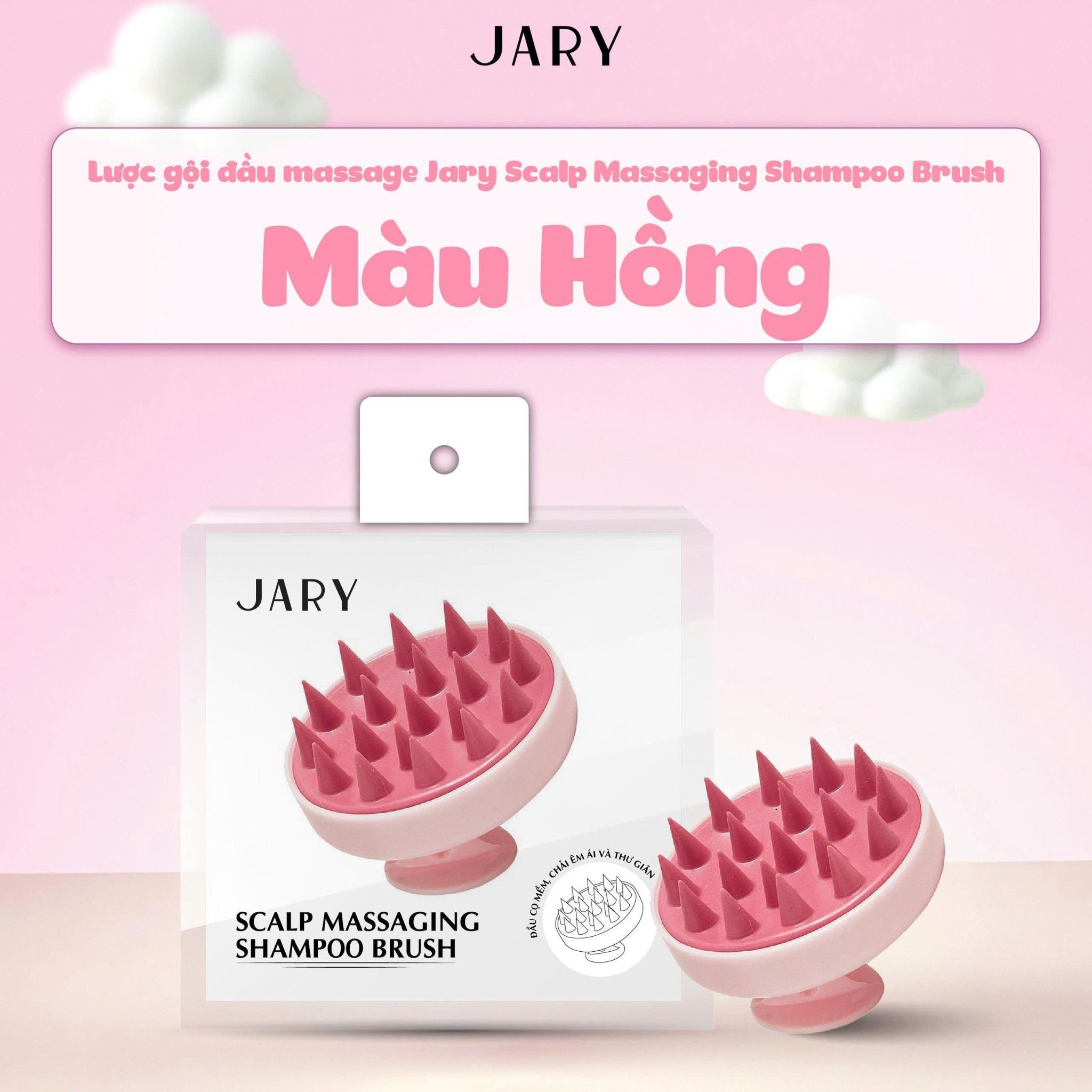 LƯỢC GỘI ĐẦU JARY SCALP MASSAGING SHAMPOO BRUSH