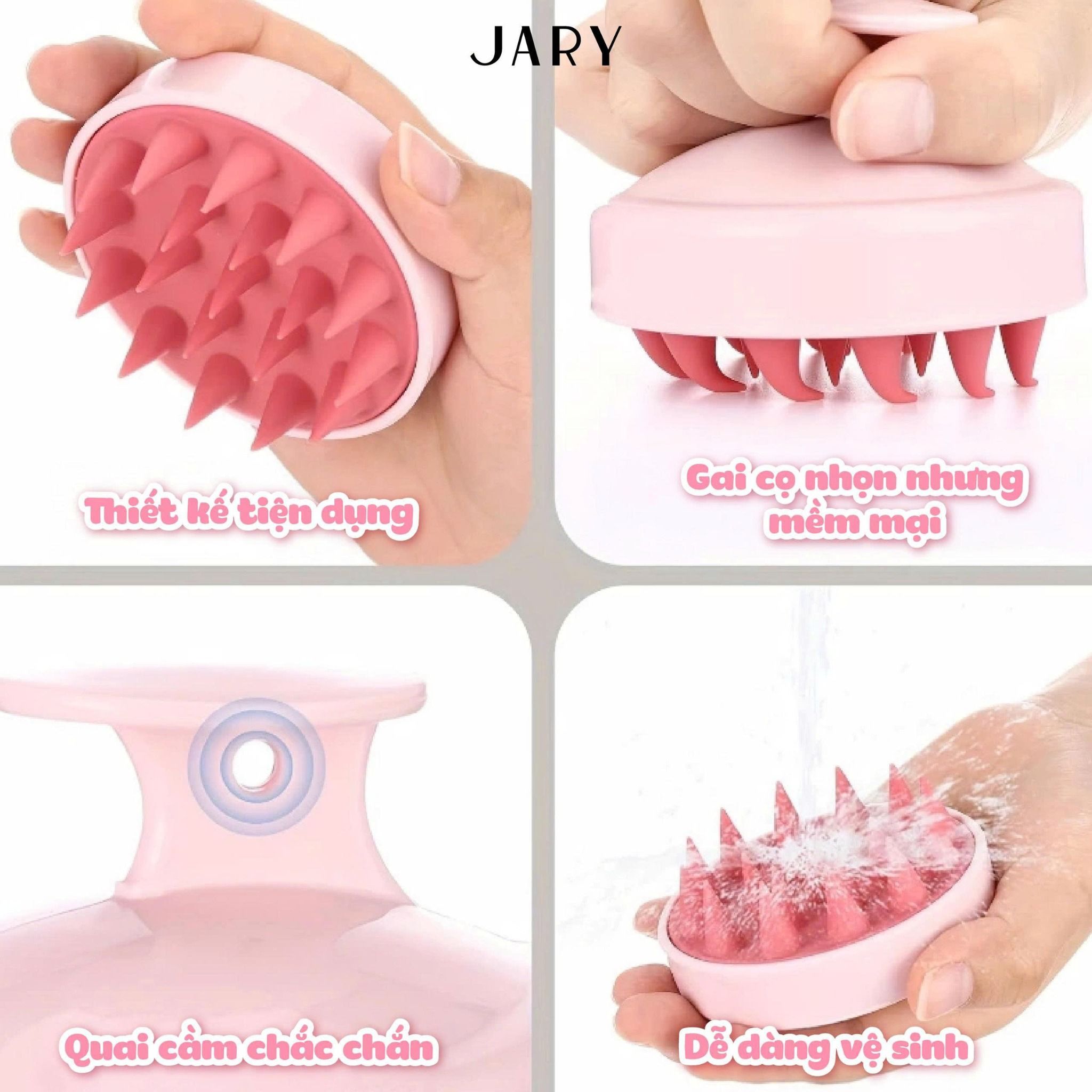 LƯỢC GỘI ĐẦU JARY SCALP MASSAGING SHAMPOO BRUSH