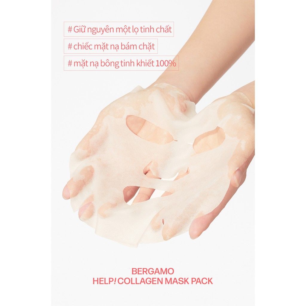 MẶT NẠ BERGAMO HELP MASK PACK TEA TREE - TRÀM TRÀ